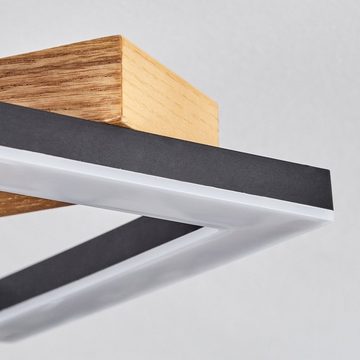 hofstein Deckenleuchte »Stoccareddo« moderne Deckenlampe aus Metall/Holz, 3000 Kelvin
