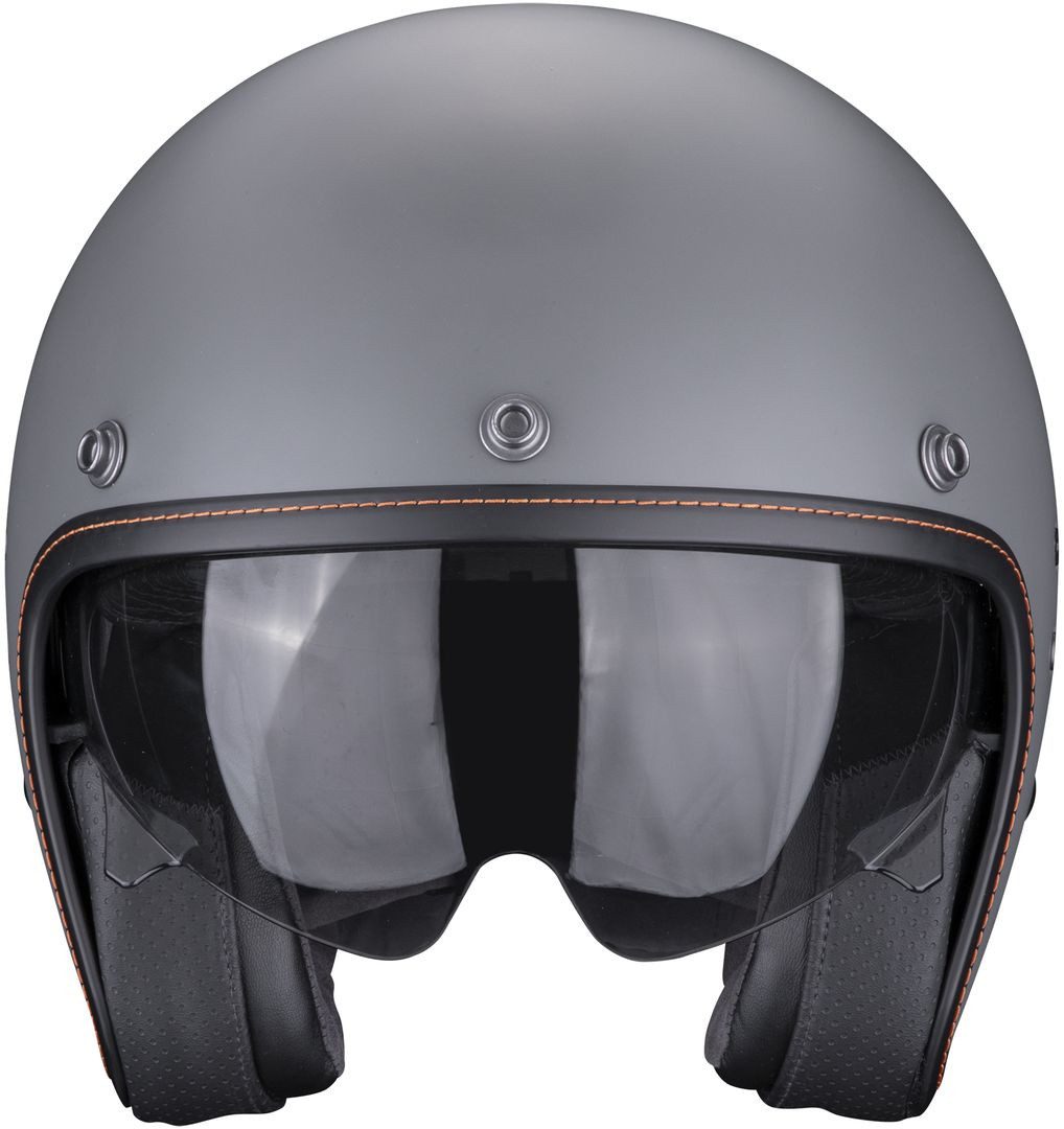 Scorpion Exo Motorradhelm Belfast Evo Solid Jethelm, integriertes Sonnenvisier