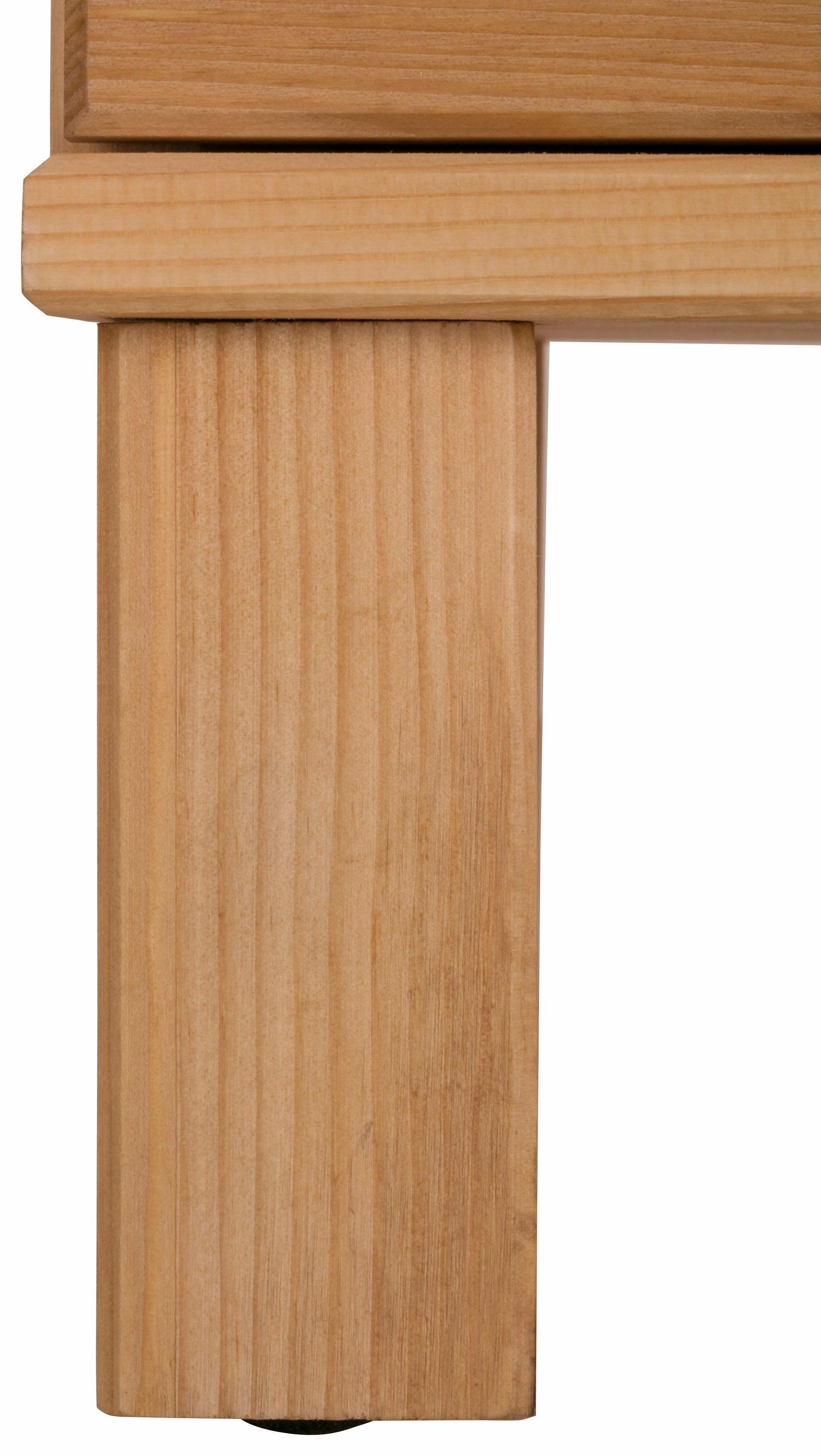 Home affaire 30,5 Einlegeboden natur Massivholz, aus verstellbarer Josie cm, Unterschrank Breite
