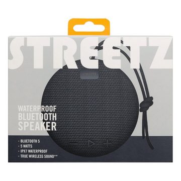 STREETZ Kompakter 5W Bluetooth Speaker mit TWS und IPX7 Lithium Akku Bluetooth-Lautsprecher (Bluetooth, 5 W, Subwoofer, Hochtöner, wasserdicht, inkl. 5 Jahre Herstellergarantie)