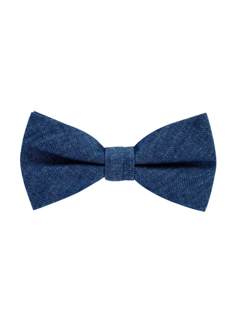 Fliege Herren Fliege Schleife Jeans-Look 12 x 6 cm Baumwolle