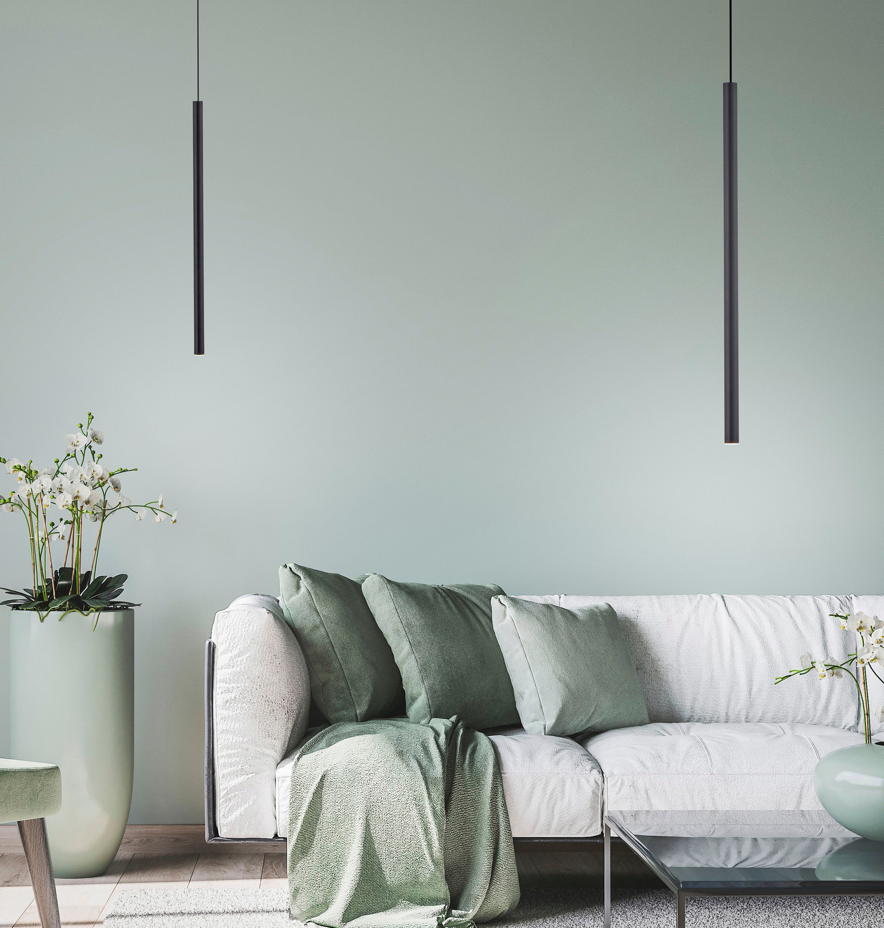 Paul Neuhaus Pendelleuchte FLUTE, LED fest integriert, Warmweiß günstig online kaufen