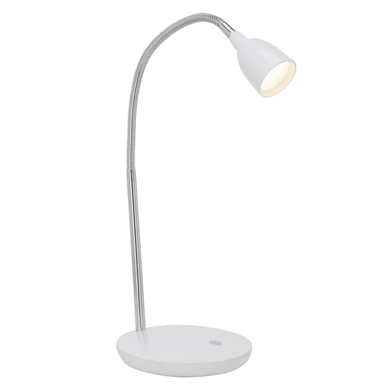 LED (2 Lampe Brilliant integriert, 2.4W Anthony, LED Anthony Tischleuchte 1x Tischleuchte eisen/weiß