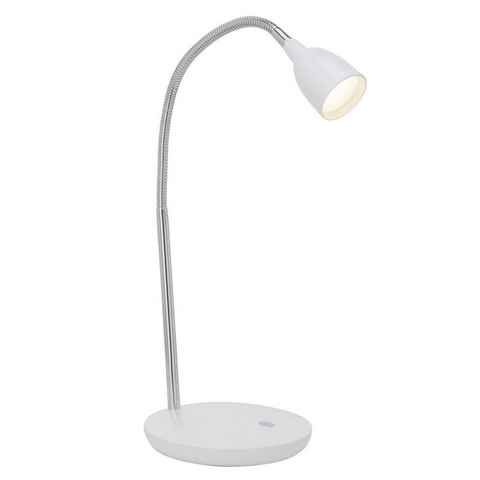 Brilliant Tischleuchte Anthony, Warmweiß, Lampe Anthony LED Tischleuchte eisen/weiß 1x 2.4W LED integriert, (2