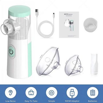 Gontence Mini-Inhalator Inhalator Nebulizer Vernebler Inhaliergerät Inhalationsgerät, USB-C, 1-tlg.