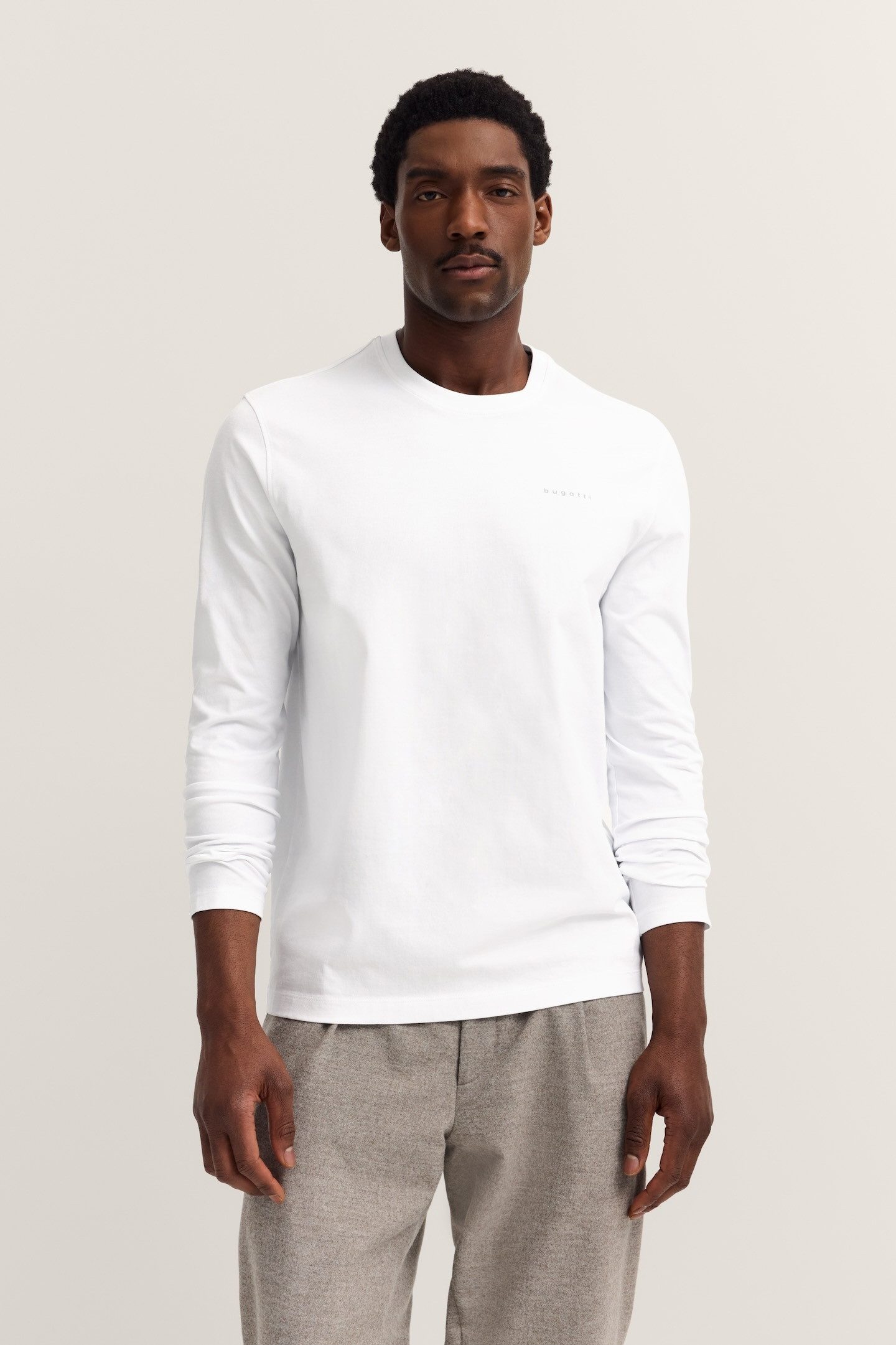 bugatti Longsweatshirt Rundhals im Modern Fit günstig online kaufen