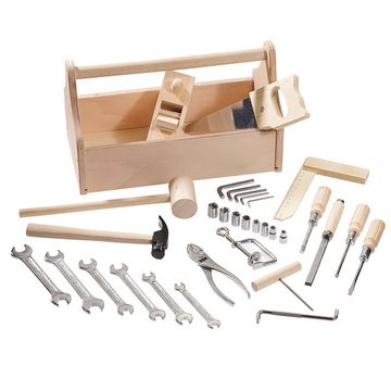 howa Spielwerkbank, Kinderwerkbank aus Holz mit Werkzeugkiste und 32 tlg. Werkzeugset