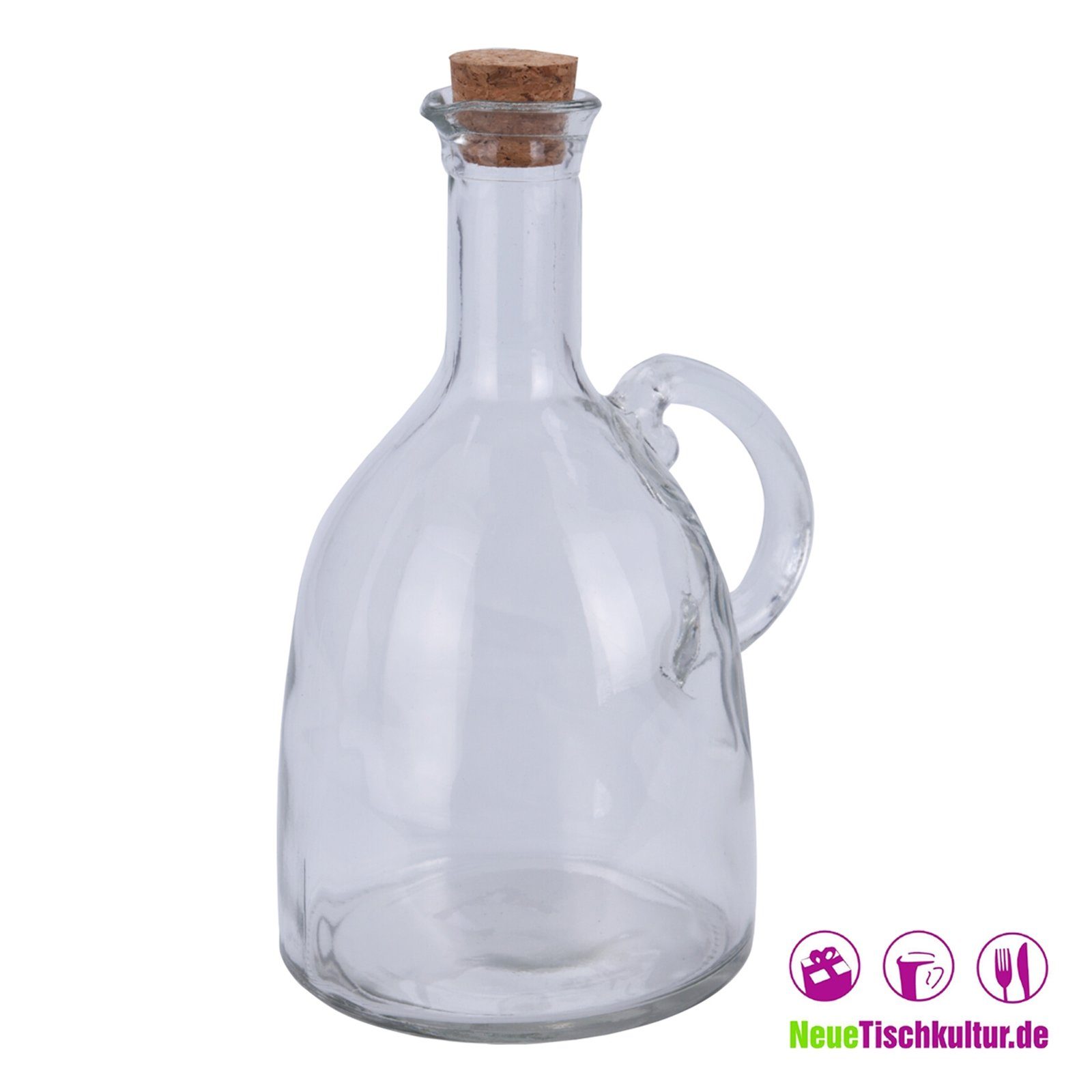 Vorratsglas Öl für Neuetischkultur Glas Glasflasche oder mit Essig, bauchig Korken