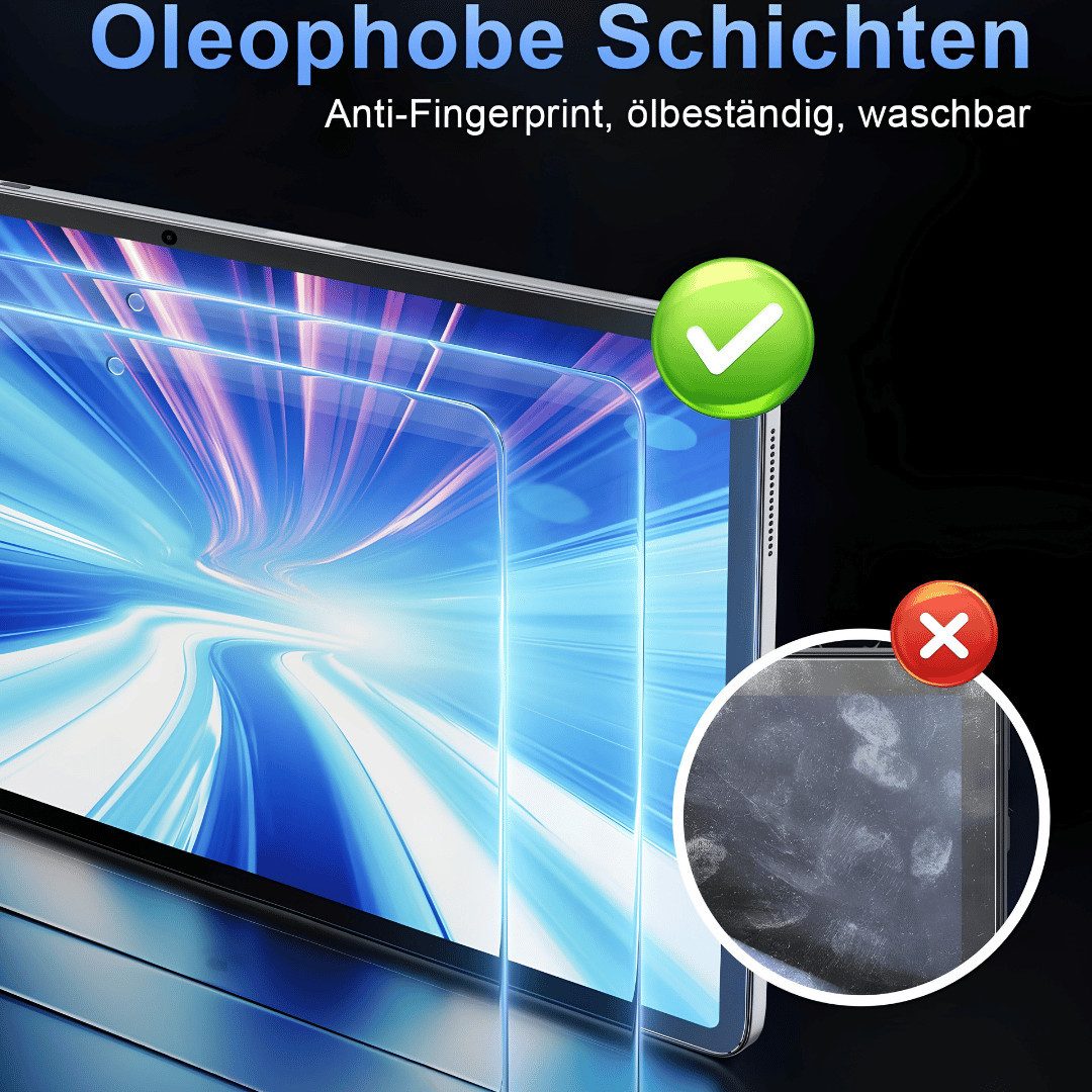 SmartUP Displayschutzglas für Tabwee T8 10,1" Display Panzerfolie Hartglas Full Screen Cover 9H für Tabwee T8 – Bild 4 von 5