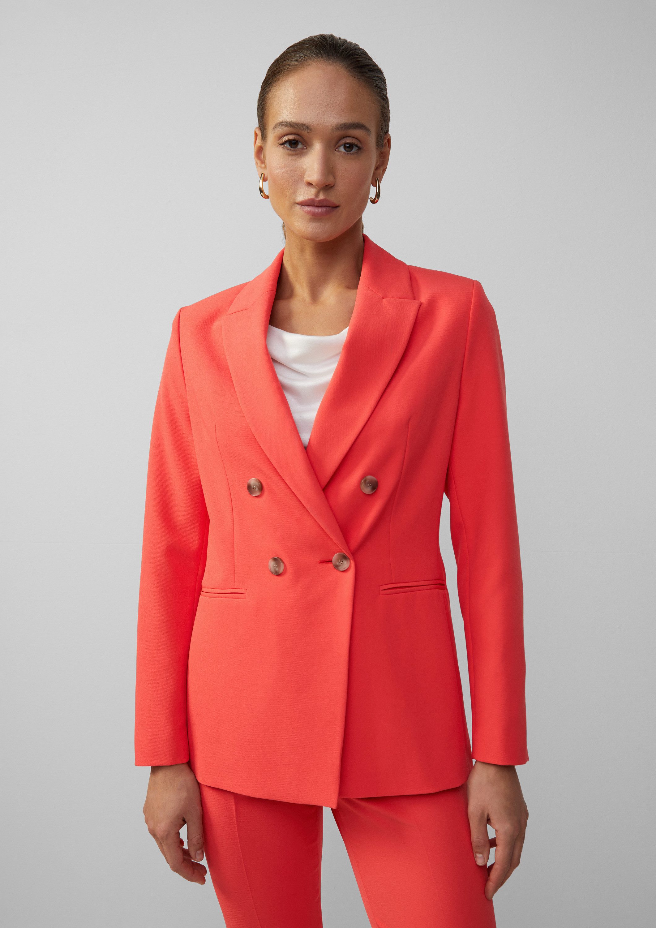 s.Oliver Jackenblazer Indoor-Blazer Blazer mit Reverskragen im Slim Fit günstig online kaufen