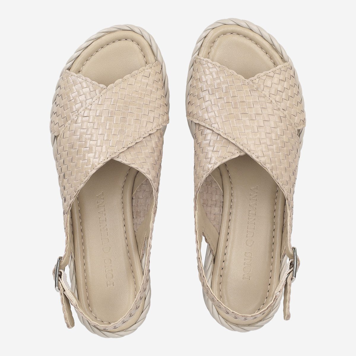 Pons Quintana Pons Quintana 9783.TU00 FUMO, Sandaletten, Beige, Damen Sandalette