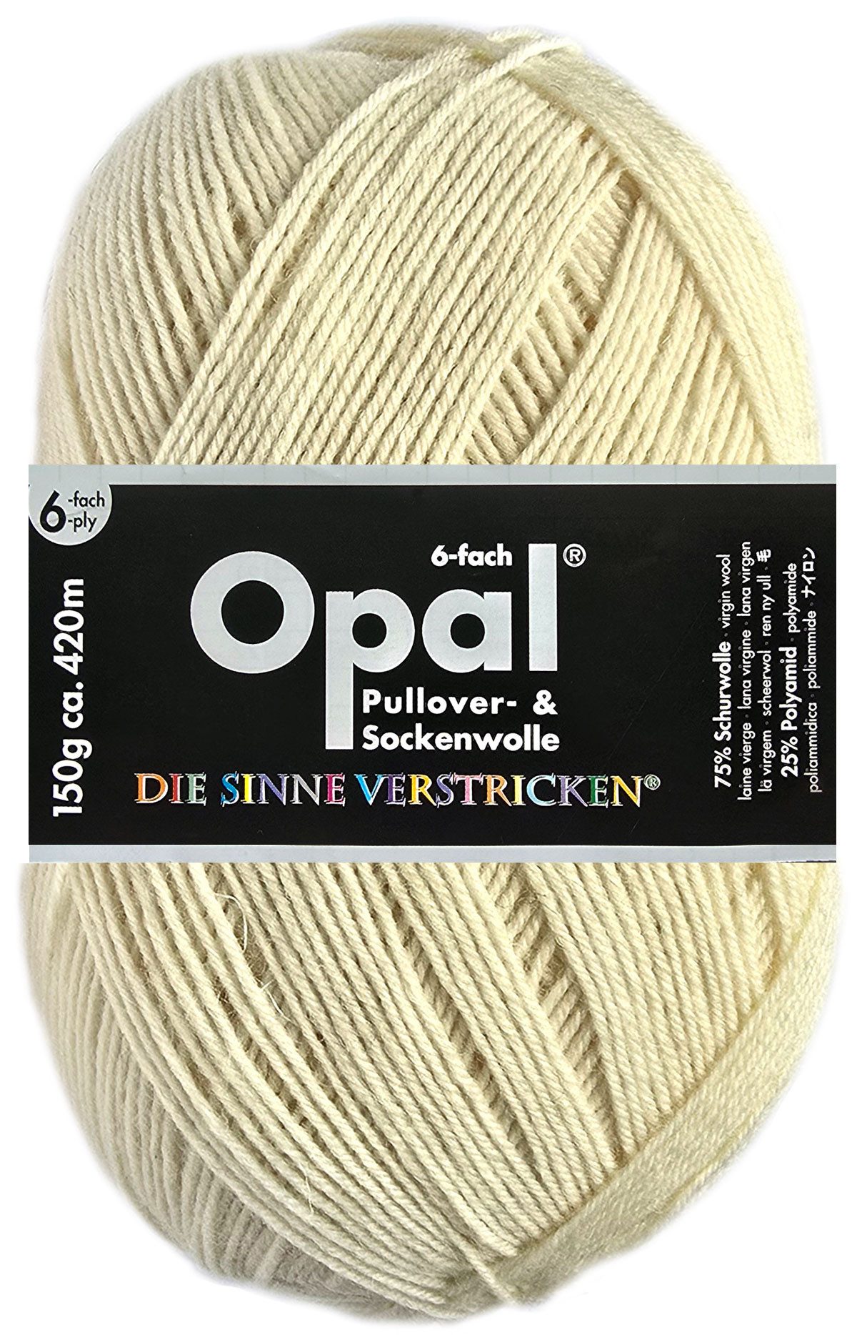 Opal 150 Gramm Opal Sockenwolle 6-fach Farbauswahl Häkelwolle