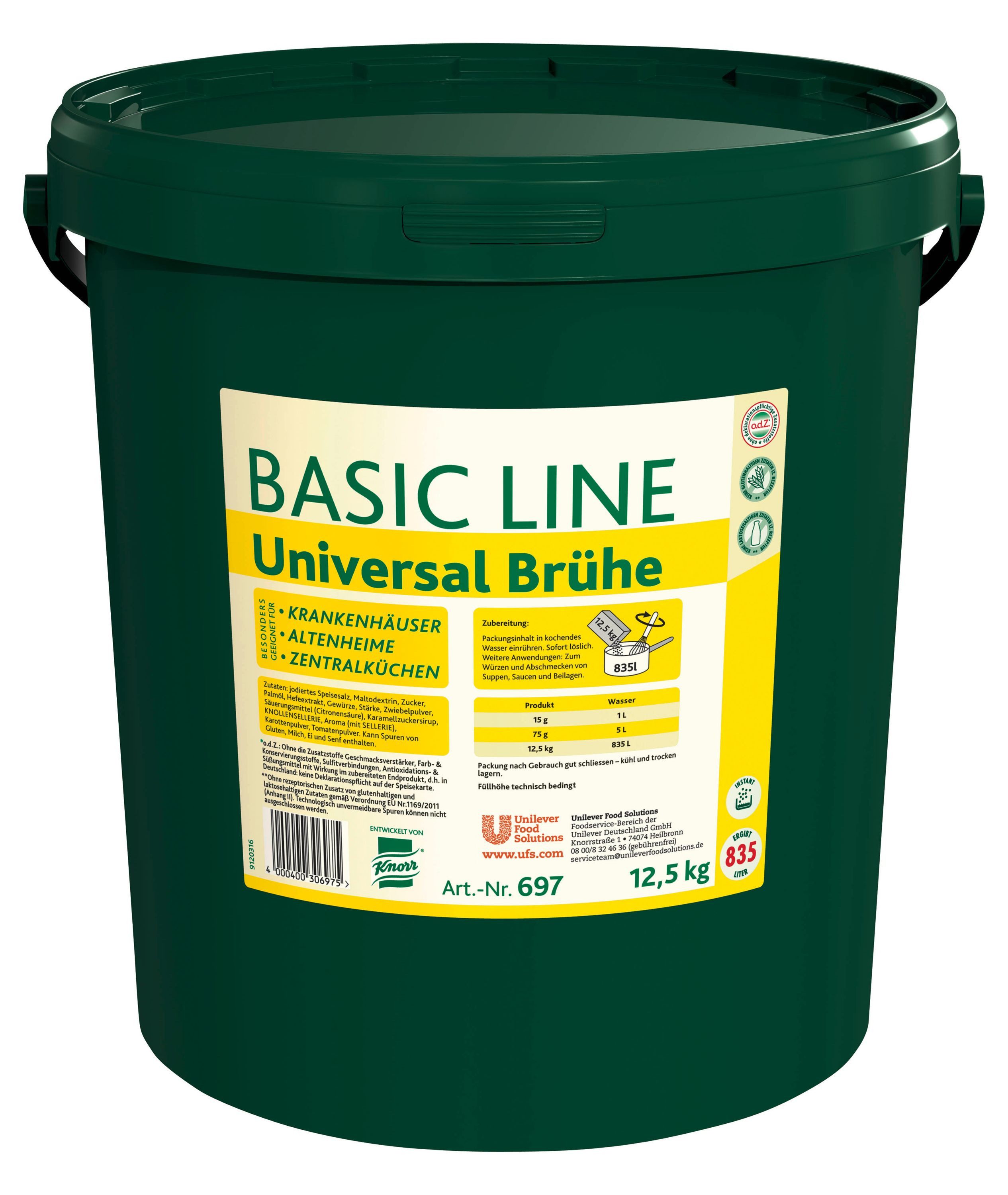 Knorr Fertiggericht, Knorr Basic Line Universal Brühe
