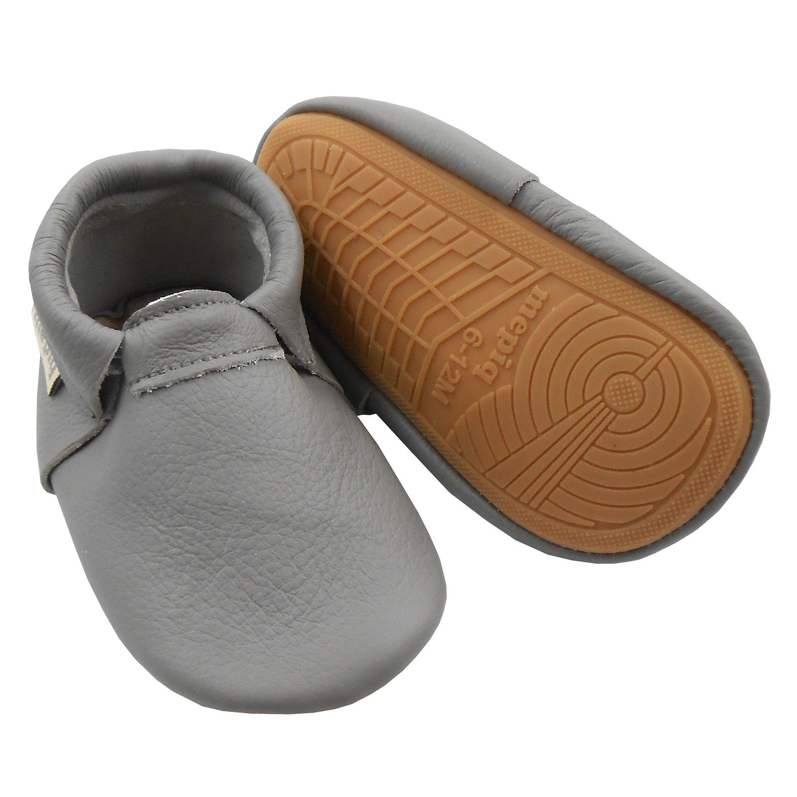 mepiq Mepiq Baby Lauflernschuhe aus 100 % Leder mit rutschfester Sohle Krabbelschuh 100% Leder