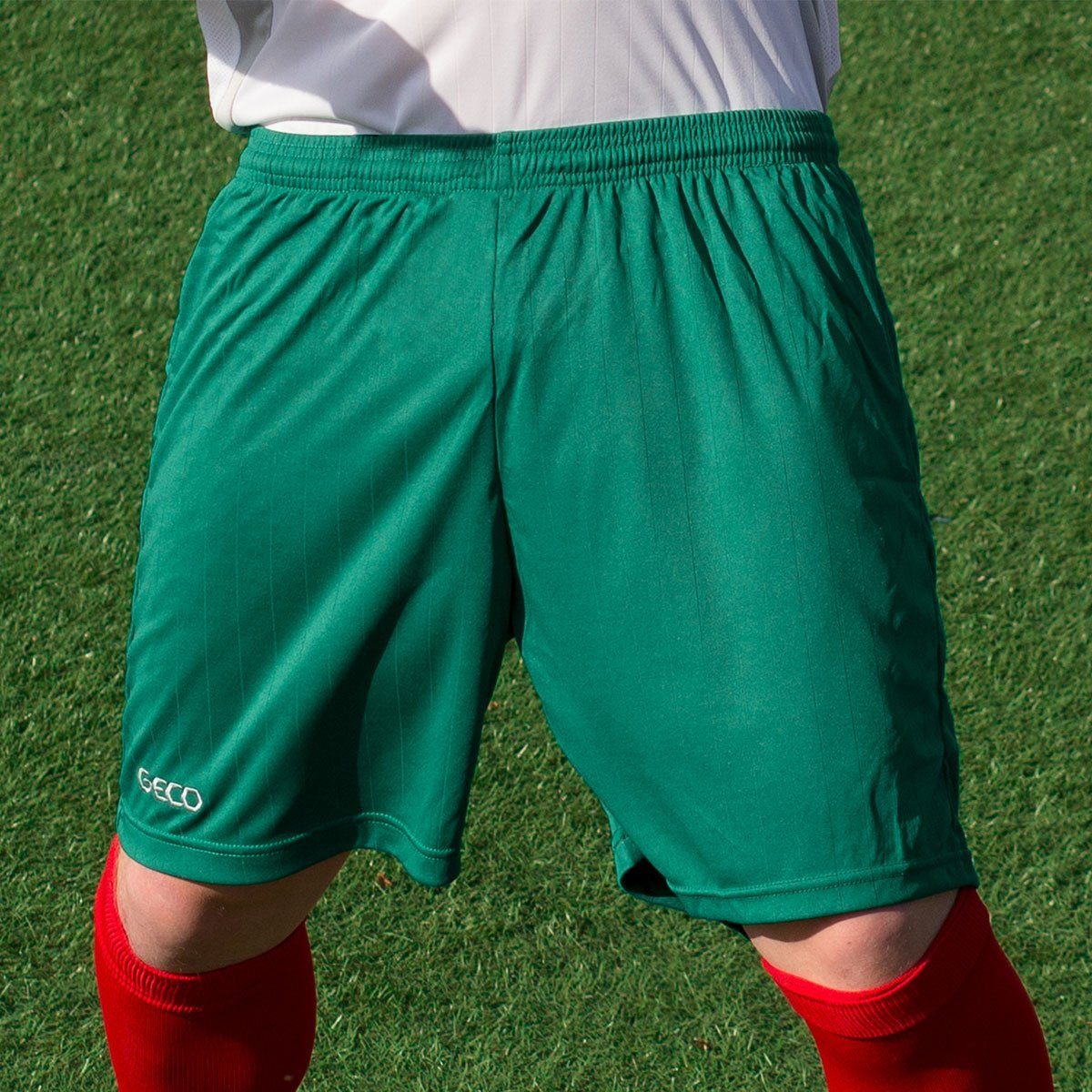 Trikothose Shorts Sportswear Fußballtrikot kurze Geco Fußballhose neutral grün Boreas