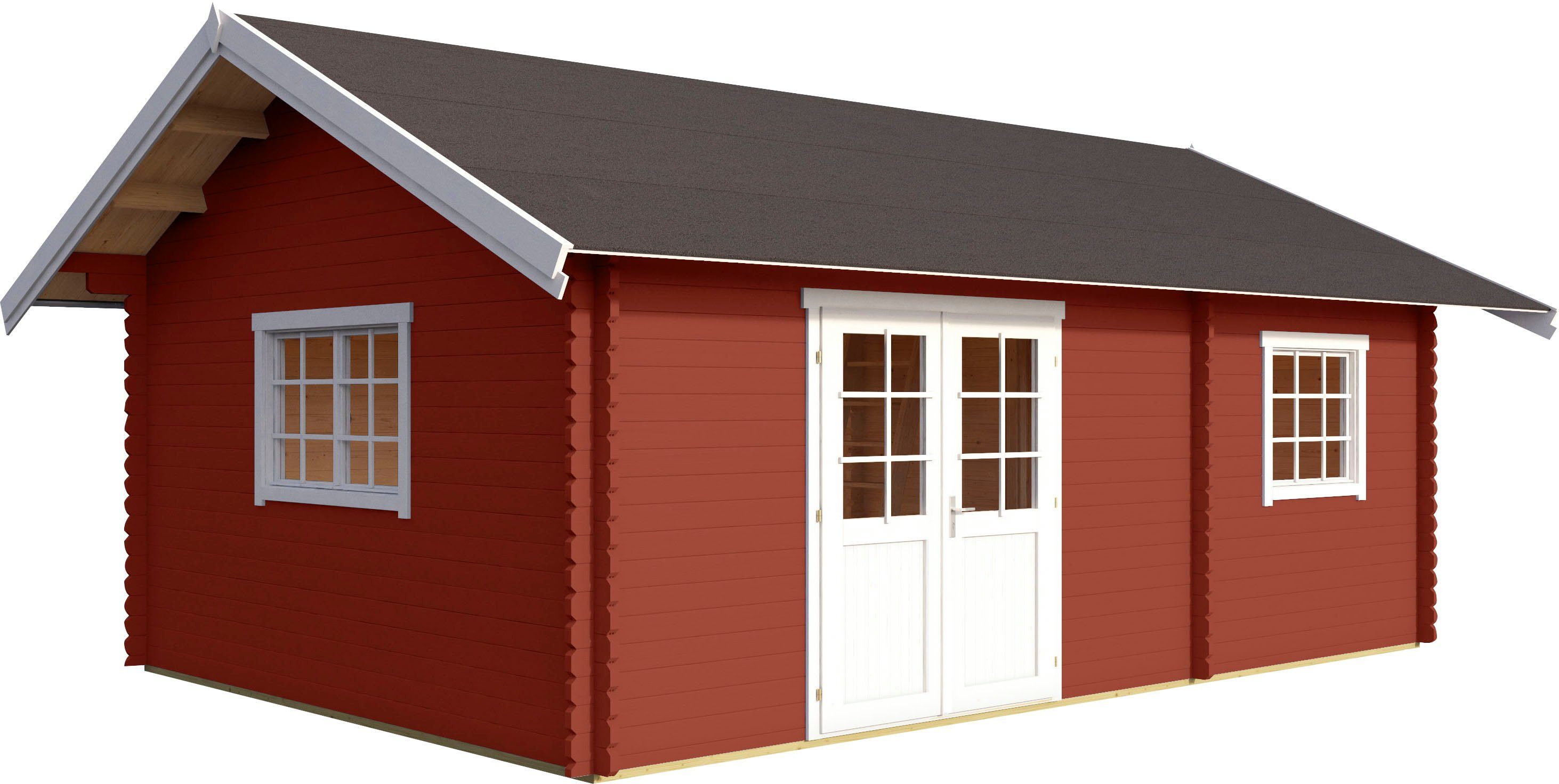 LASITA MAJA Gartenhaus CAROLINE, BxT: 675x490 cm, (Set, inkl. Fußbodenbretter zum Verlegen)