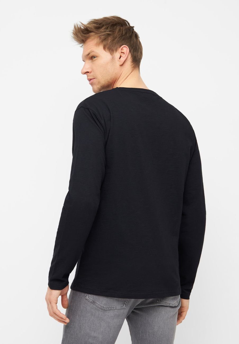 Derbe Langarmshirt Basic Kippes Herren Longsleeve (1-tlg)