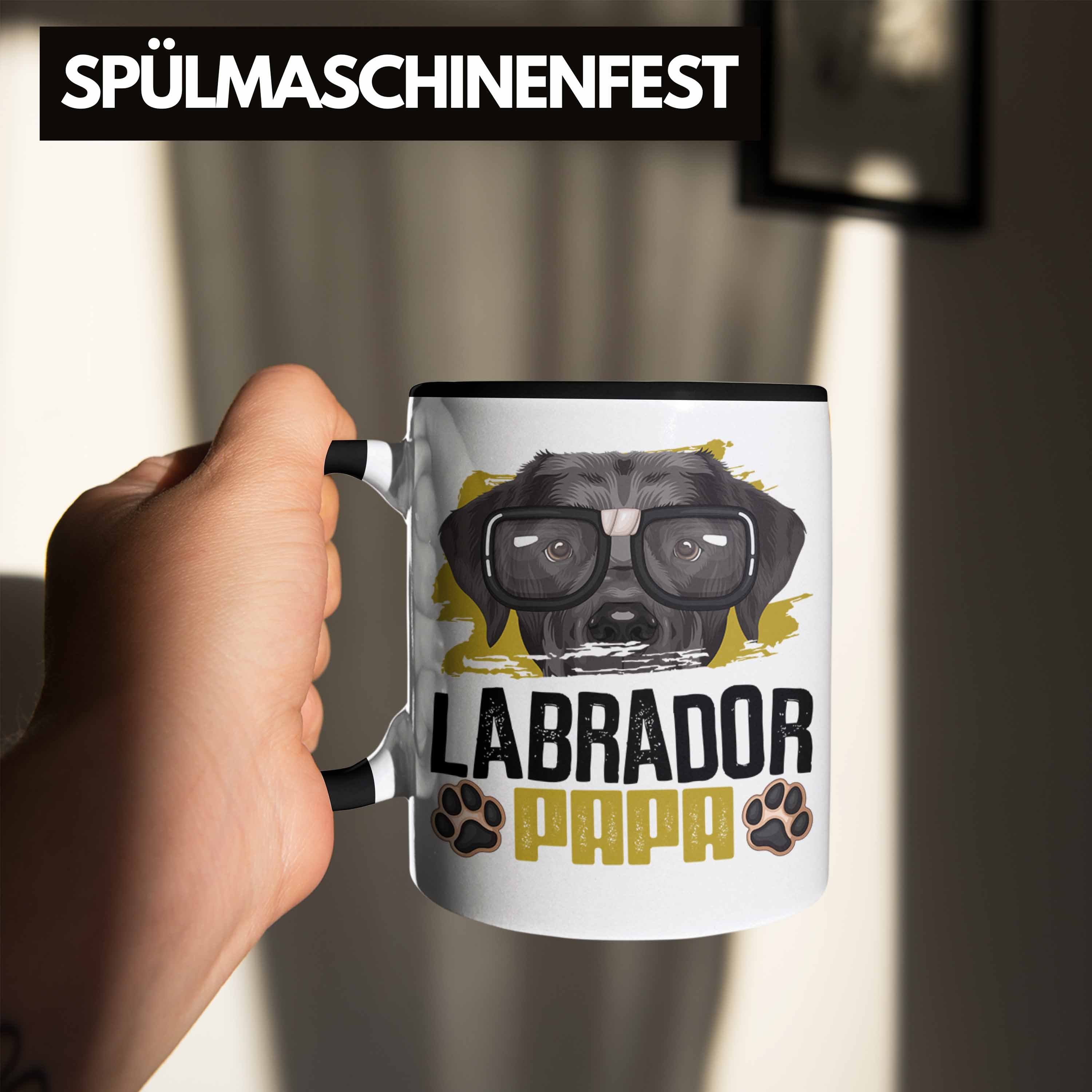 Tasse Geschenk Geschenkidee Schwarz Lab Labrador Spruch Trendation Tasse Besitzer Lustiger Papa