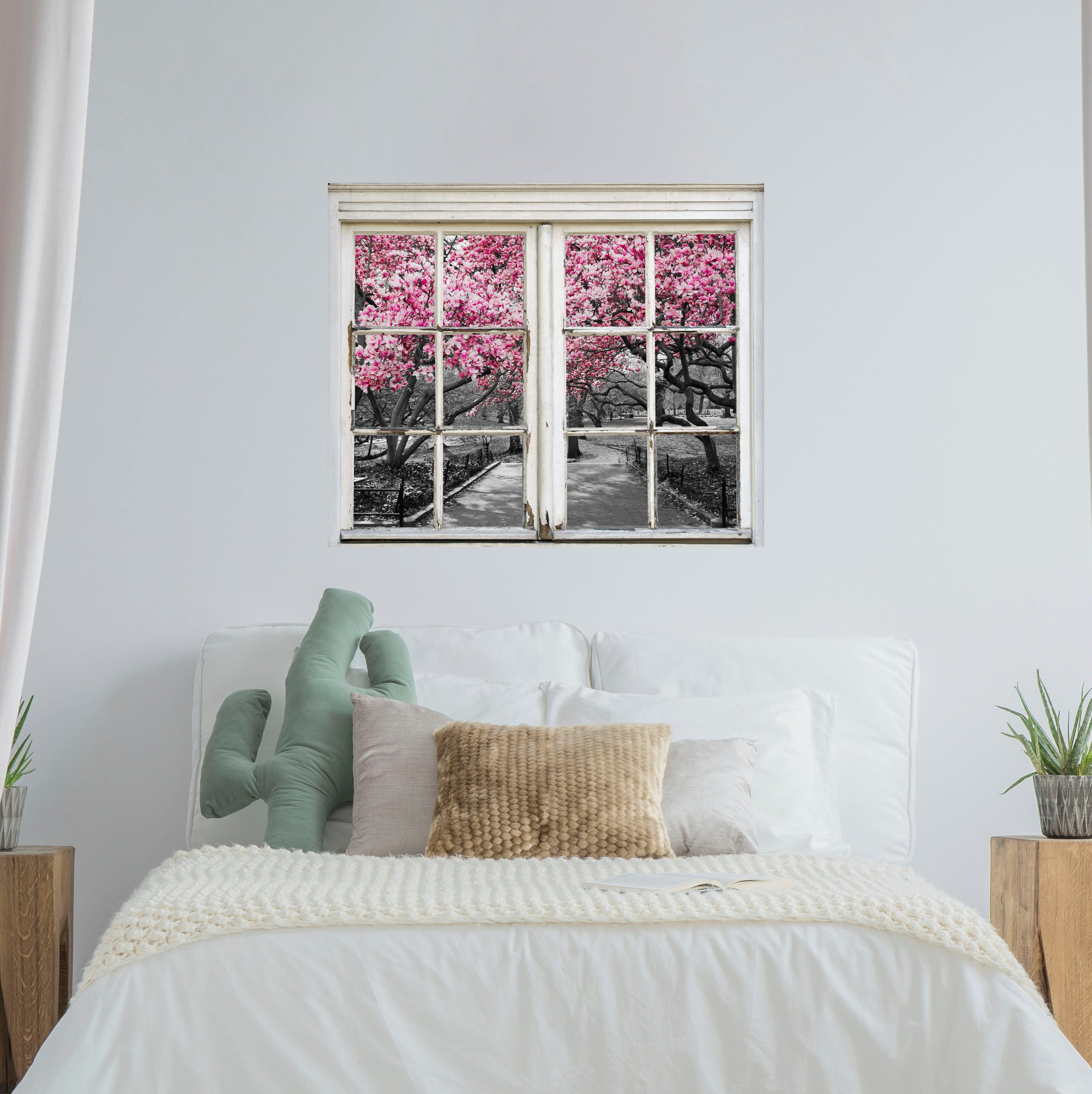 queence Wandsticker Park, Wandsticker, Wandbild, selbstklebend, 3D, Fenster günstig online kaufen