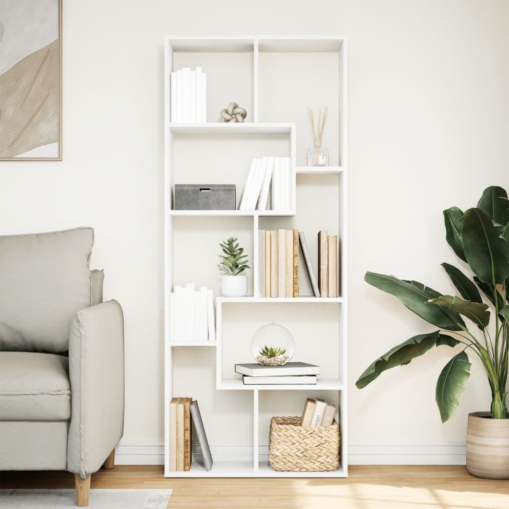 vidaXL Bücherregal Raumteiler-Bücherregal Weiß 67x25x161,5 cm günstig online kaufen