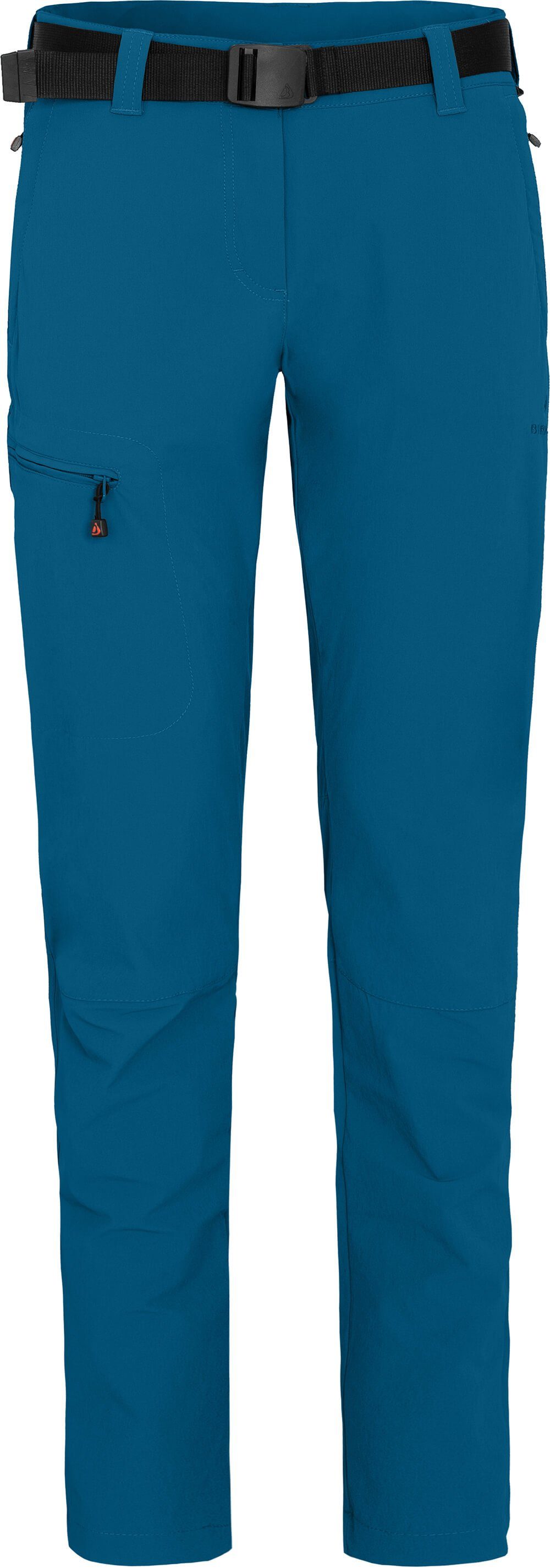 Bergson Outdoorhose (slim) Wanderhose, Damen vielseitig, pflegeleicht, MENA Saphir blau Normalgrößen,