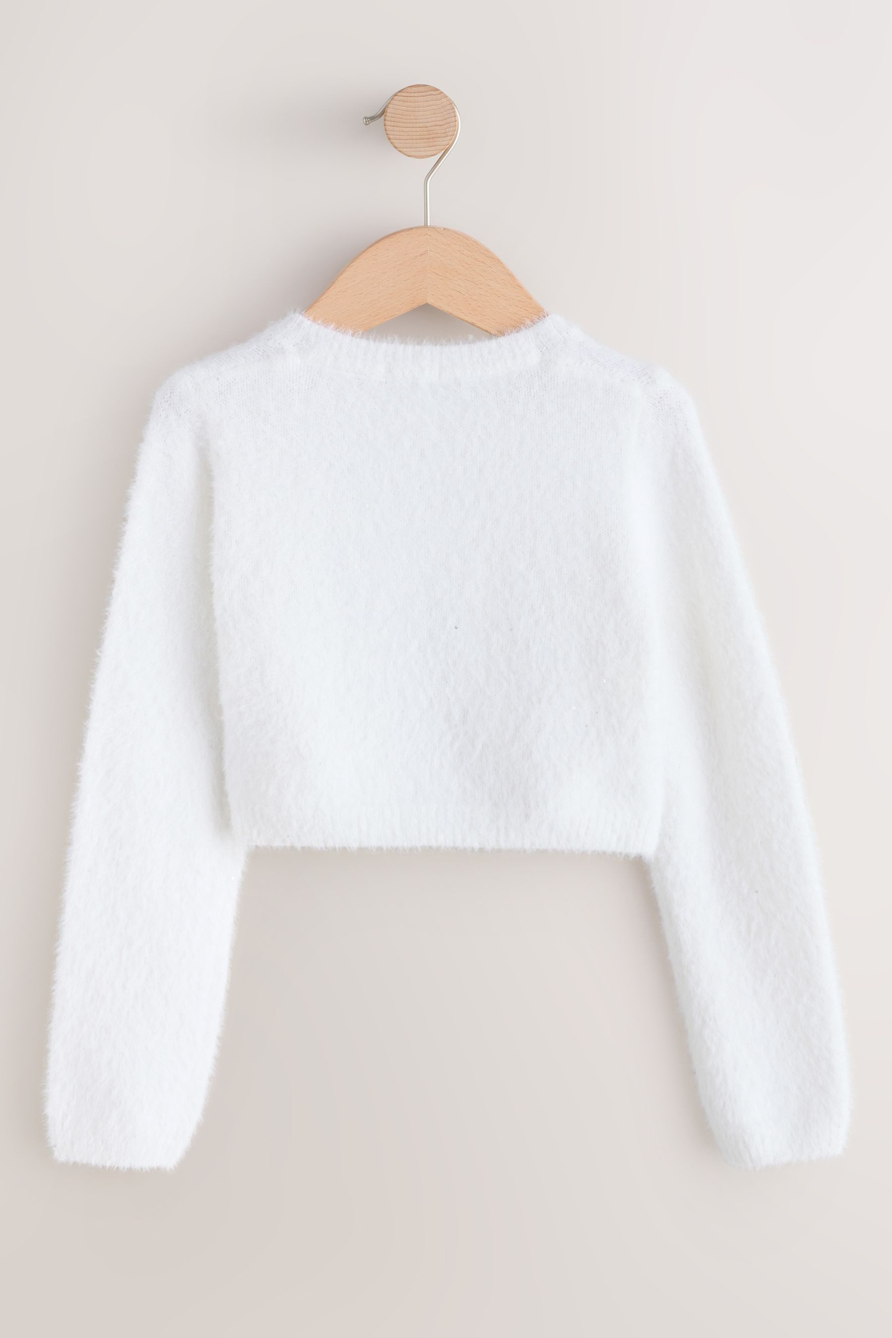 Next Strickjacke Flauschiger Bolero für besondere Anlässe (1-tlg)