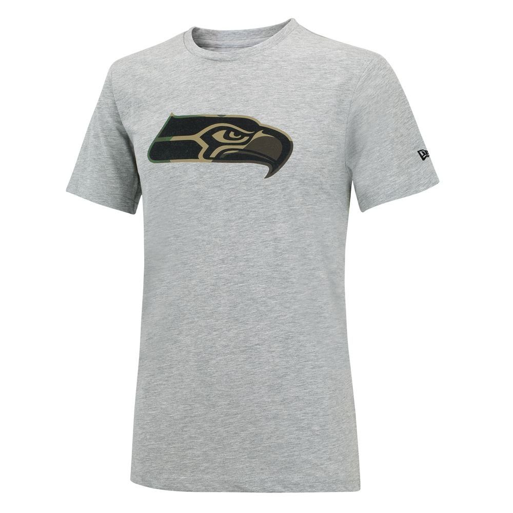 New Era Print-Shirt New Era NFL SEATTLE SEAHAWKS Camo Logo T-Shirt -Gray-