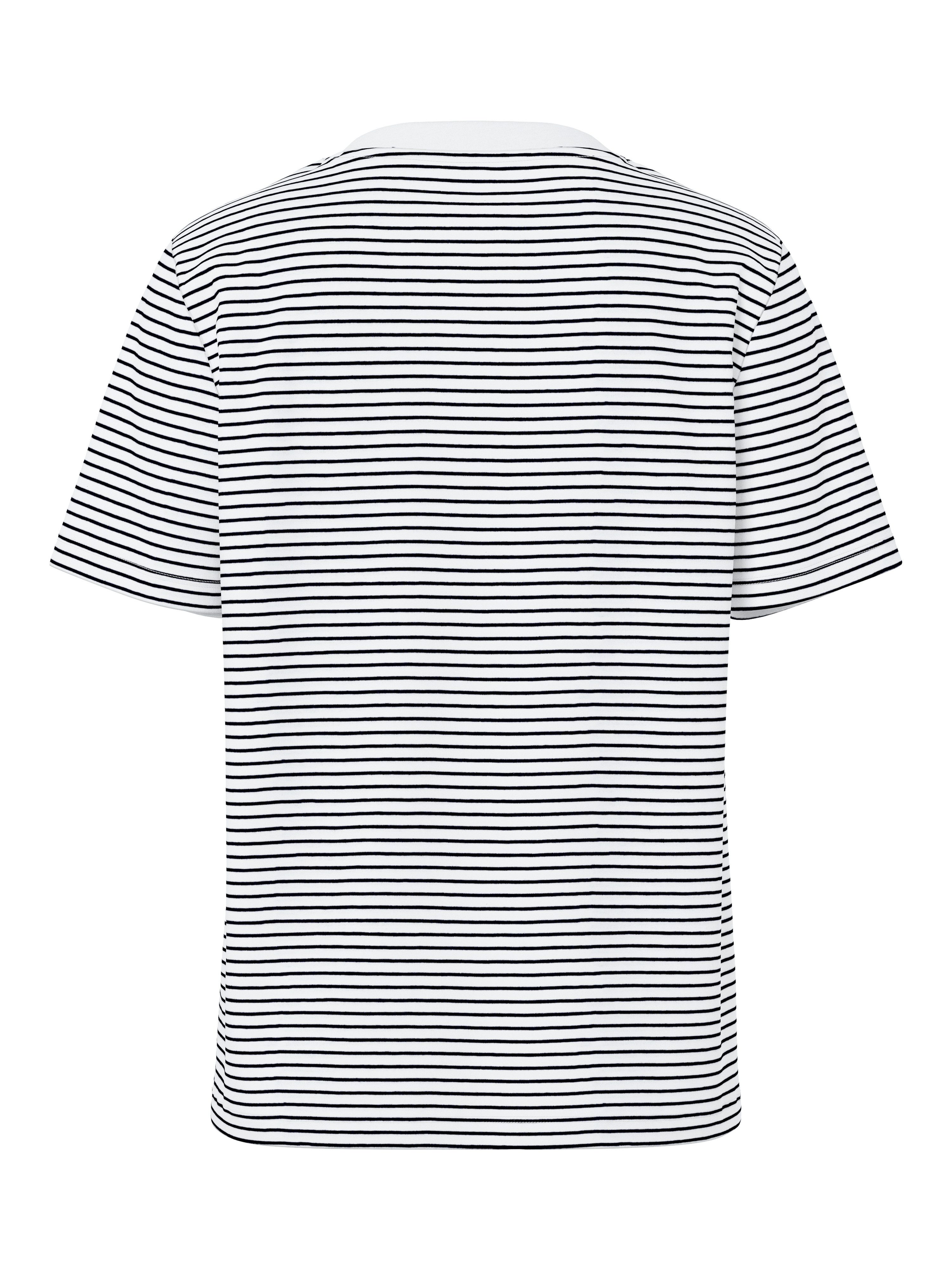 pieces Kurzarmshirt PCRIA SS TEE STRIPES NOOS BC Baumwolle, regular fit