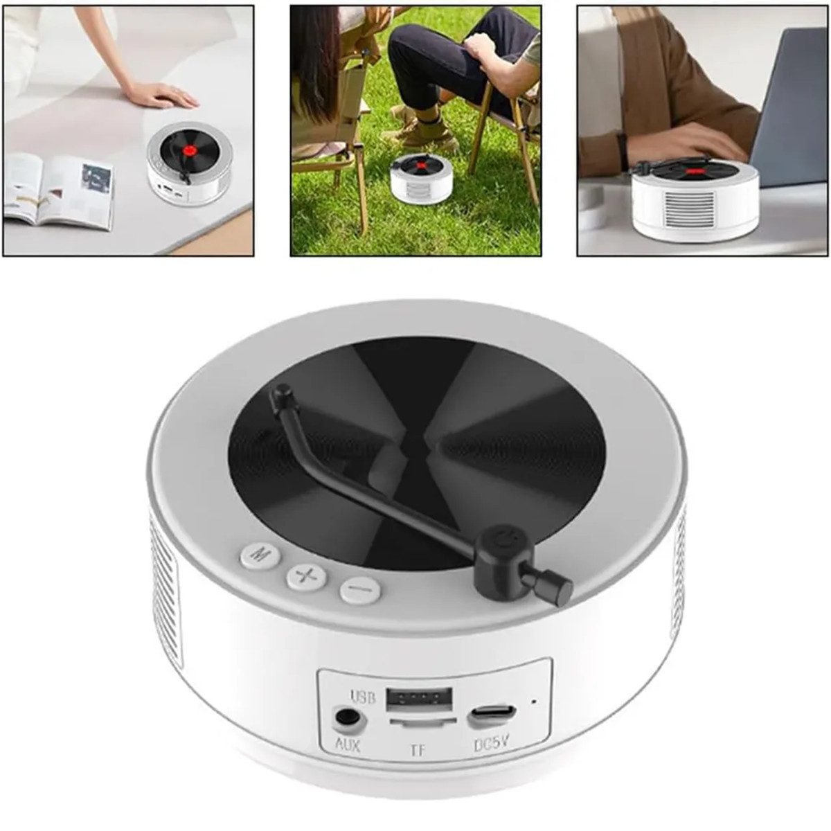 Welikera 2-in-1 BT Lautsprecher 1500 mAh wiederaufladbar FM/AUX/USB Kopfhörer Bluetooth-Lautsprecher