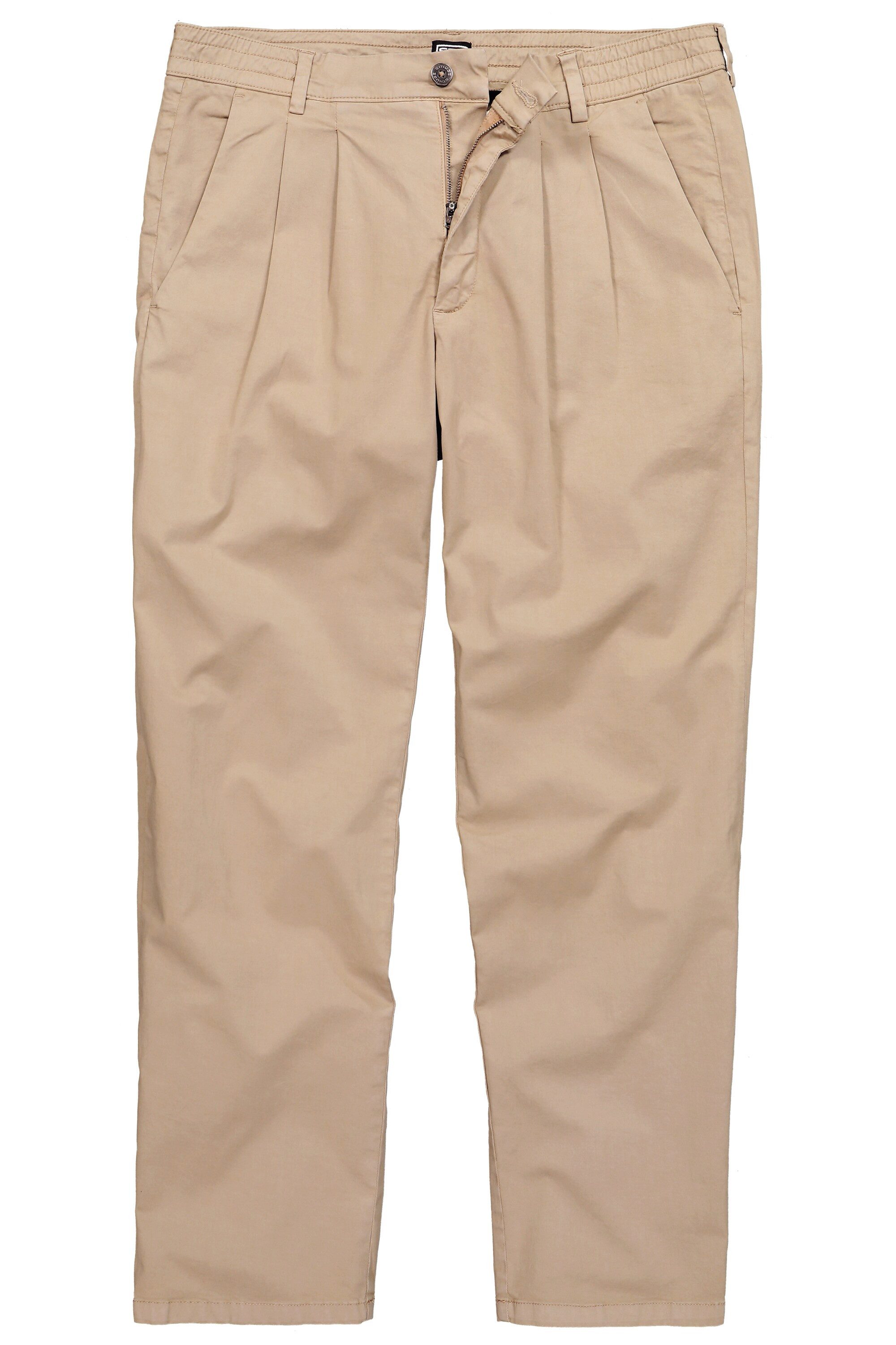 Chinohose Chino Bundfalten Baggy Fit Hose bis Gr. 72
