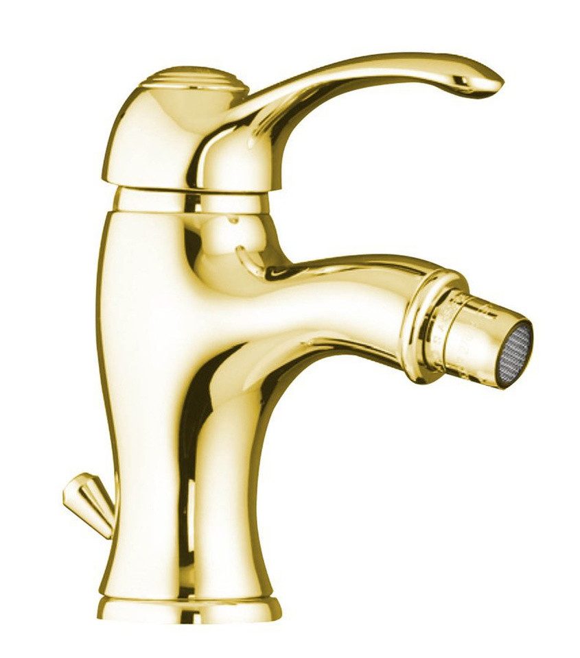 Sapho Bidetarmatur KIRKÉ Bidetarmatur mit Ablauf, Gold Sapho-KI03Z