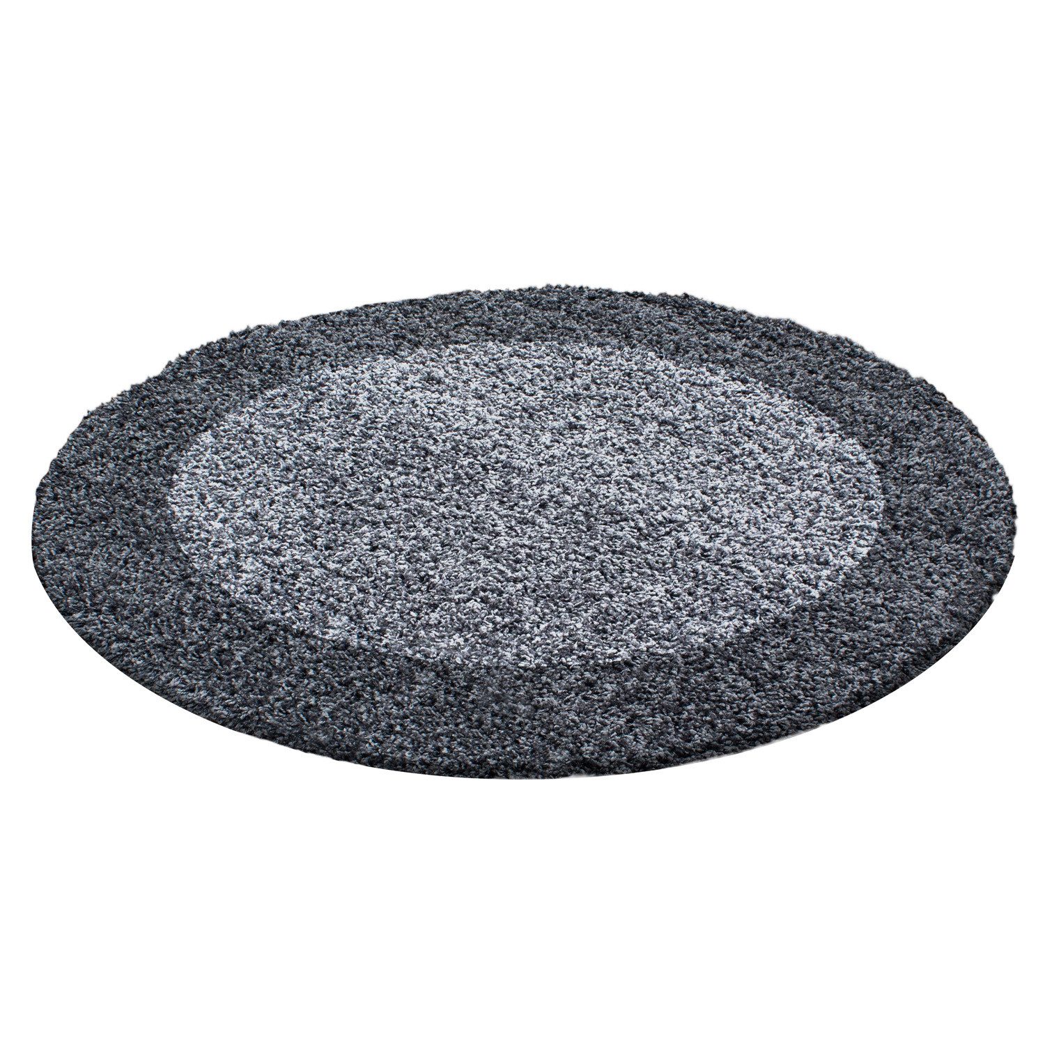 Carpettex Hochflor-Teppich Bordüre Design, Rund, Höhe: 30 mm, Teppich Wohnz günstig online kaufen