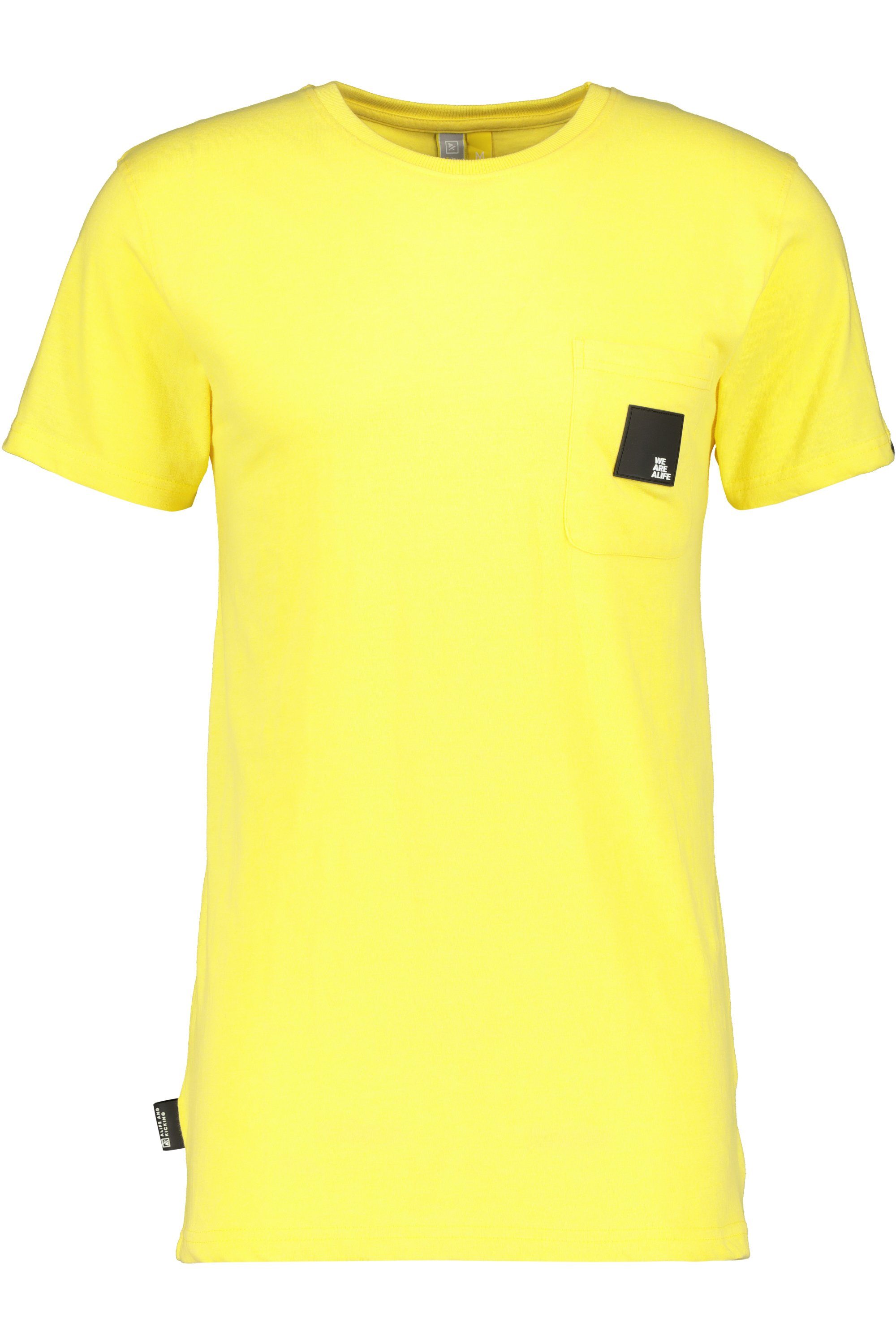 T-Shirt Logo Kickin & Herren T-Shirt Alife lime PocketAK