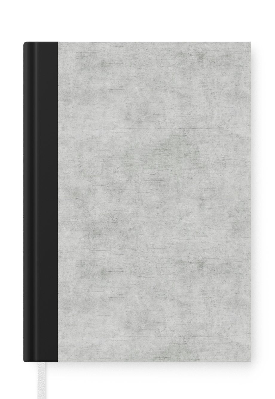 MuchoWow Notizbuch Beton - Grau - Industriell - Muster, Journal, Merkzettel, Tagebuch, Notizheft, A5, 98 Seiten, Haushaltsbuch