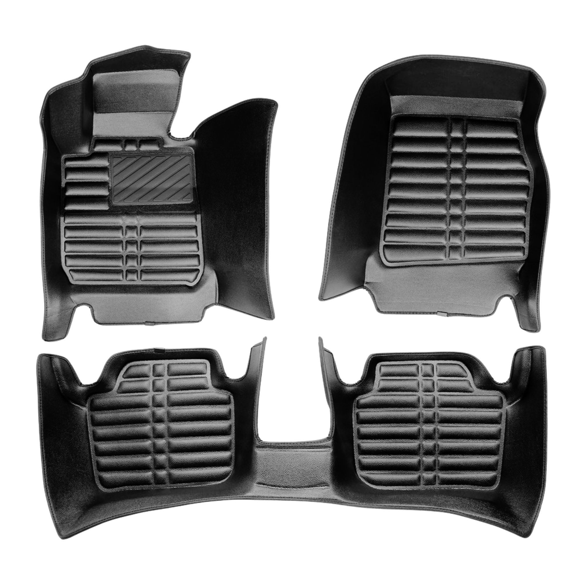 fussmattenprofi.com Auto-Fußmatte 5D Premium Auto Fussmatten für BMW 3er (F30/F31) 2012-2019 (1 St), für BMW BMW 3