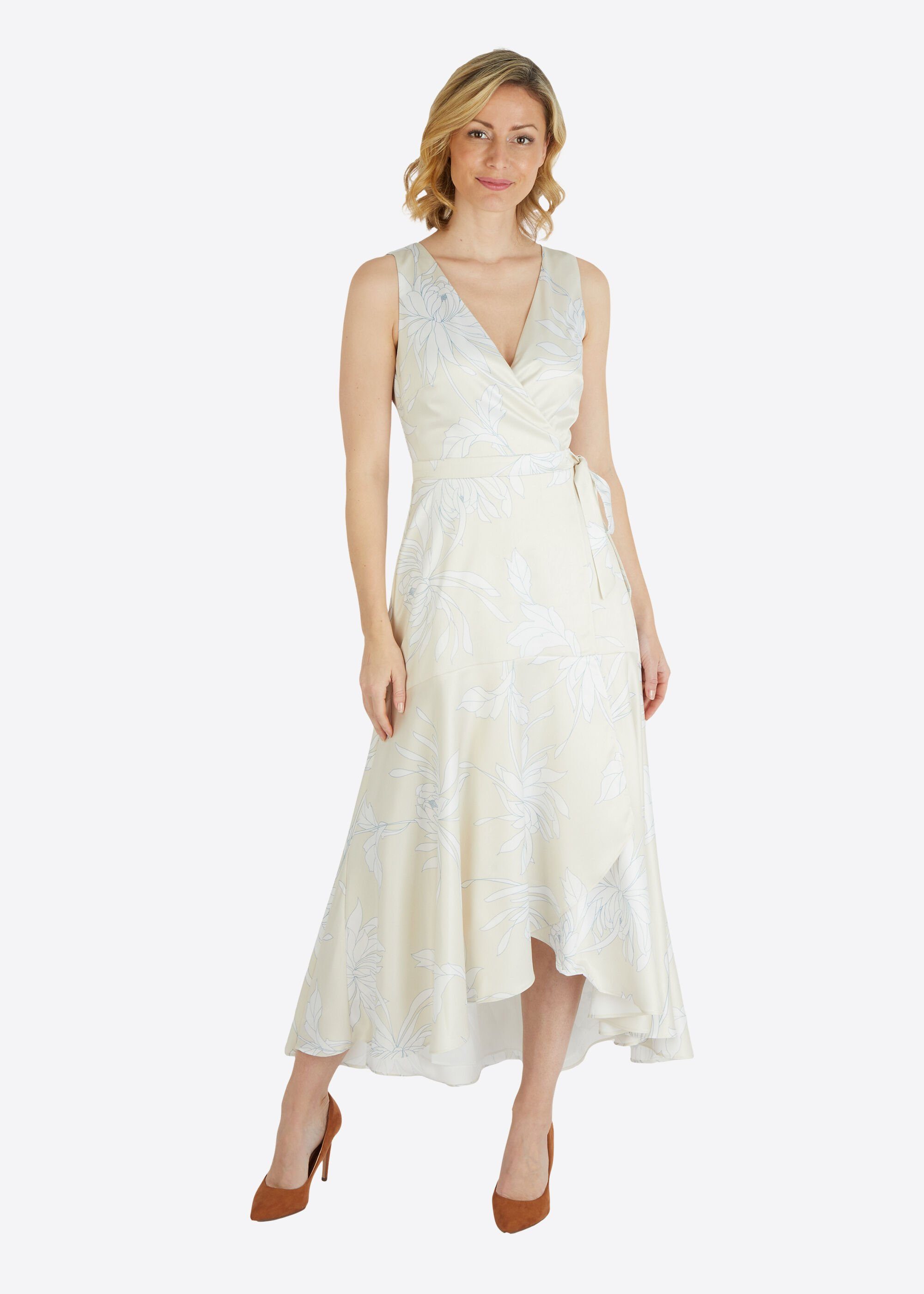Kleo Abendkleid (1-tlg) fließender Satin im günstig online kaufen