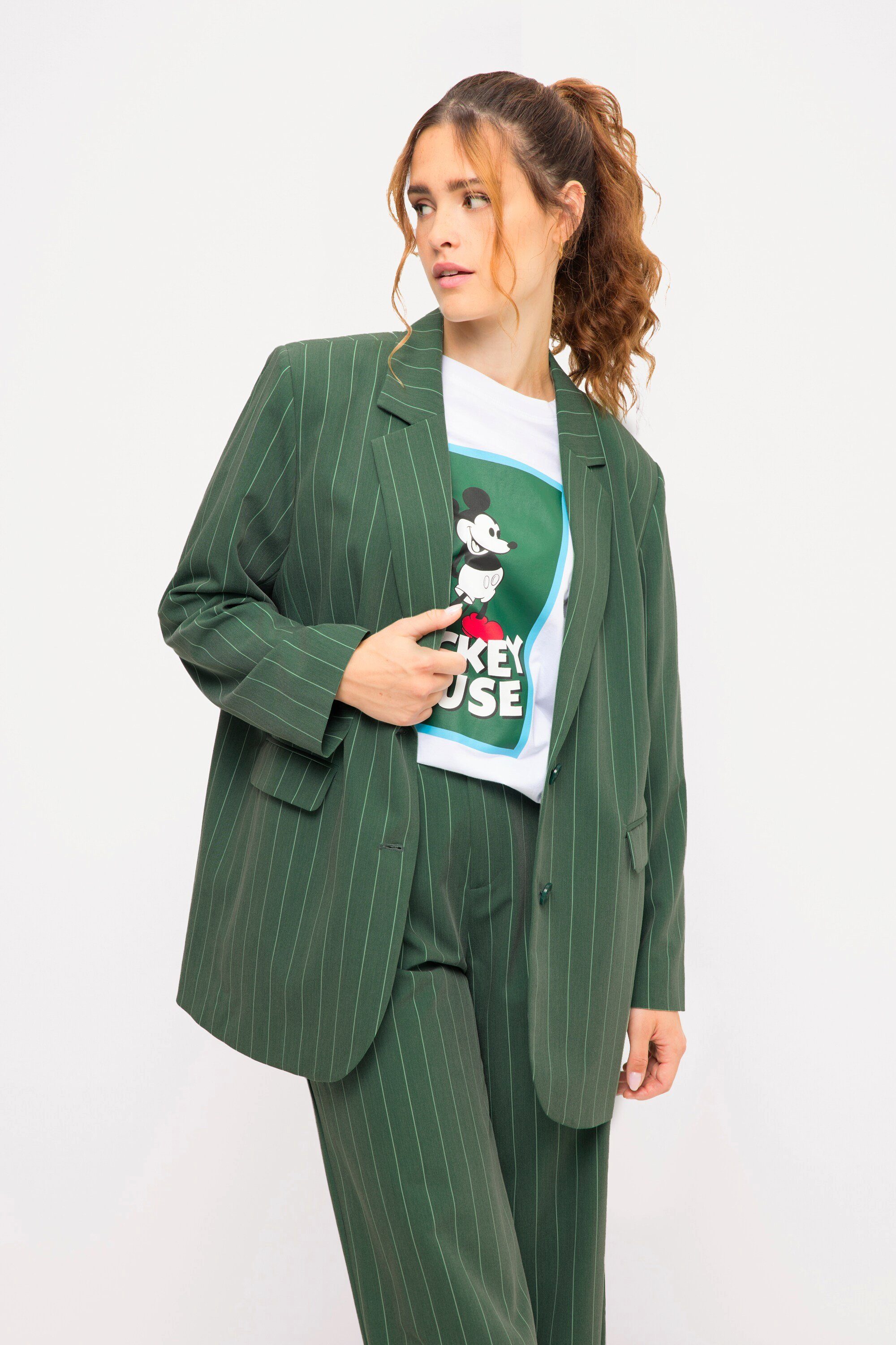 Studio Untold Blusenblazer Oversized-Blazer Revers Langarm