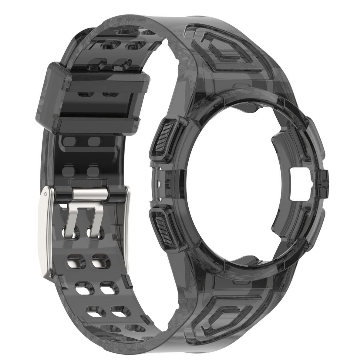 Wigento mit Für Watch Samsung Schutz Armband Gehäuse 6 Schwarz Galaxy Smartwatch-Armband 44mm