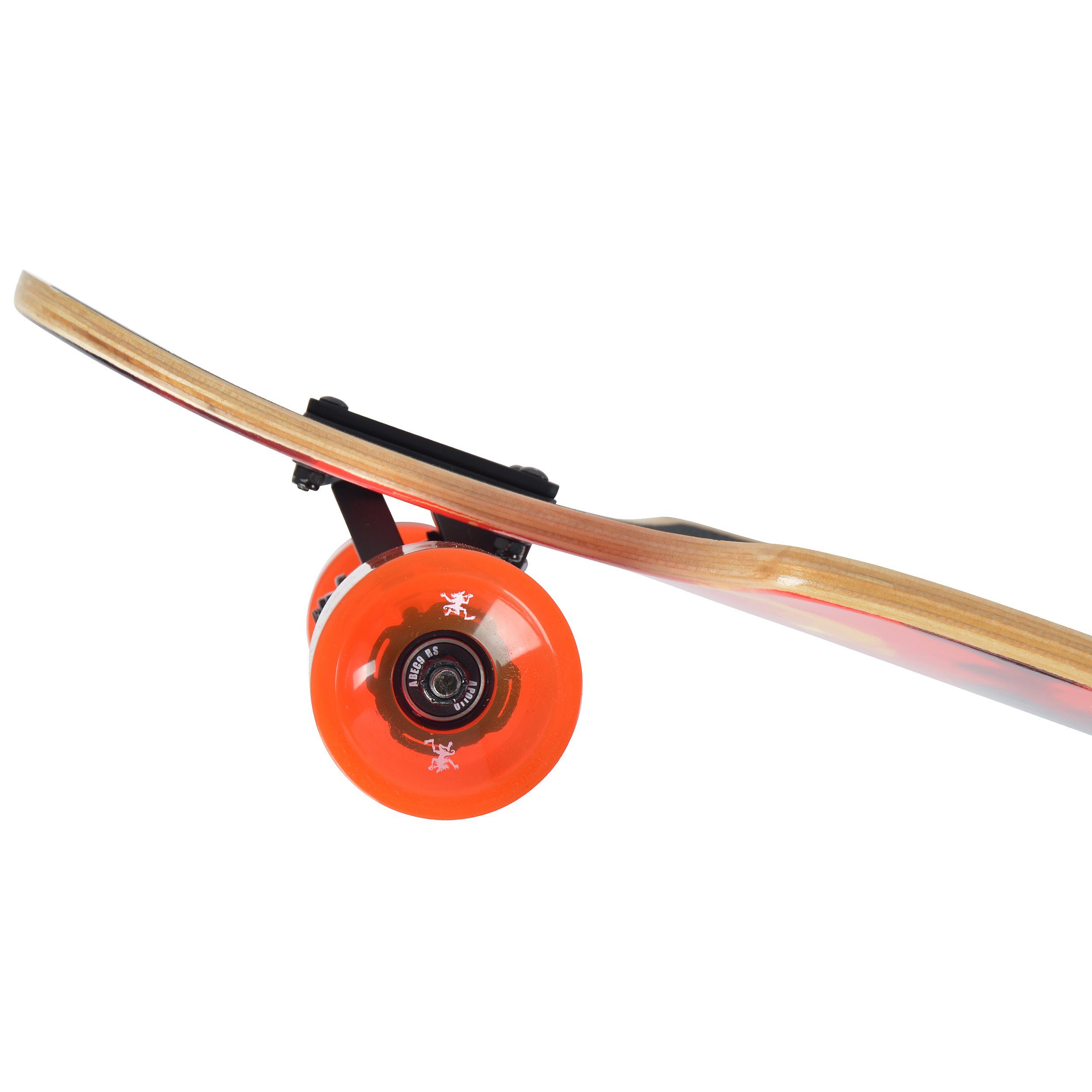 Idealen Redshift Longboard Longboard für aus & 40", Stabilität Flex verleimt DT Holz Apollo mehrlagig Twin Tip