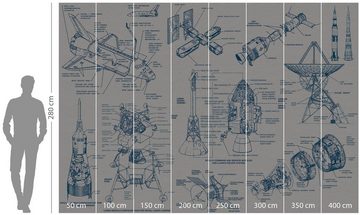 Komar Vliestapete Spacecraft Architecture, 400x280 cm (Breite x Höhe)