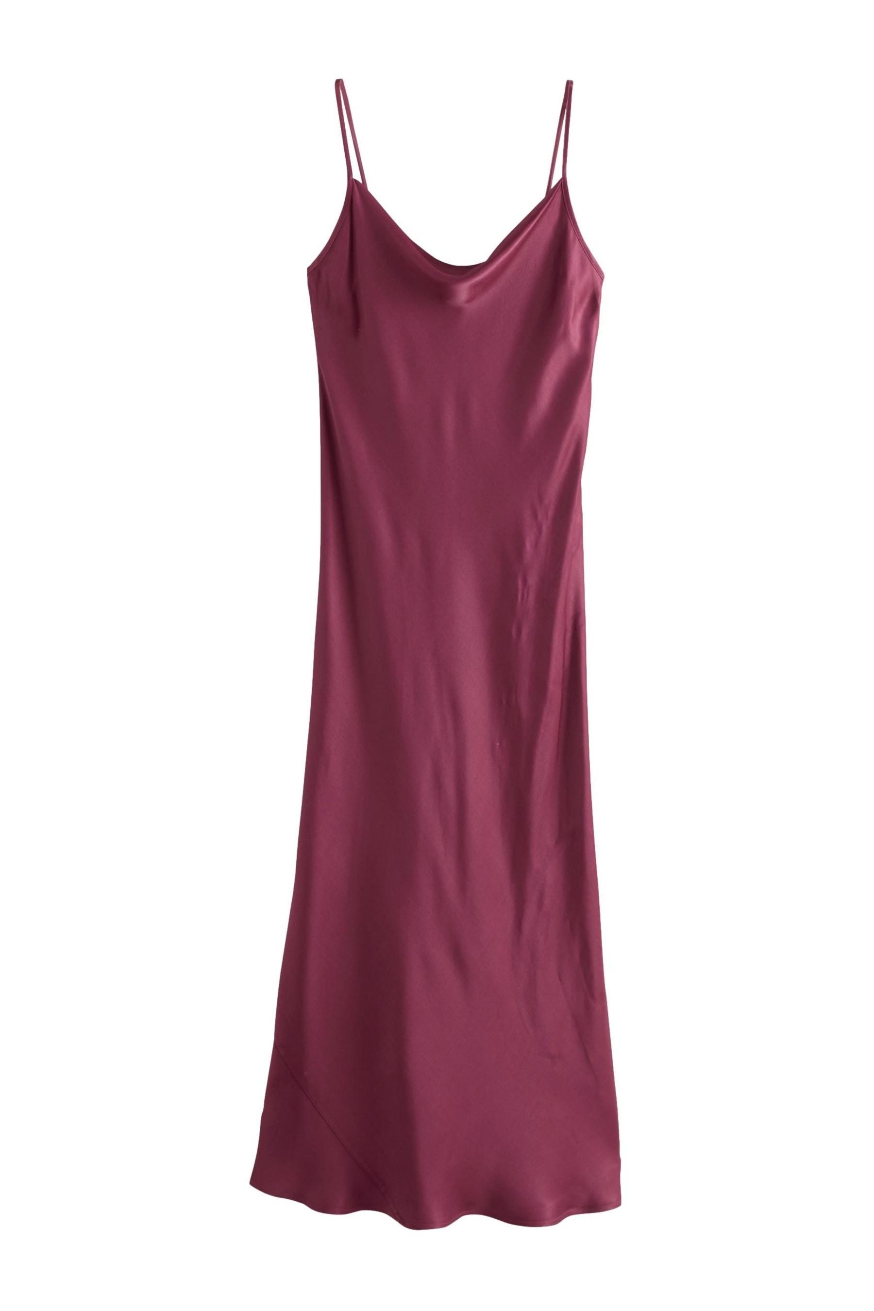Next Midikleid Satin-Unterkleid mit Wasserfallkragen (1-tlg) günstig online kaufen