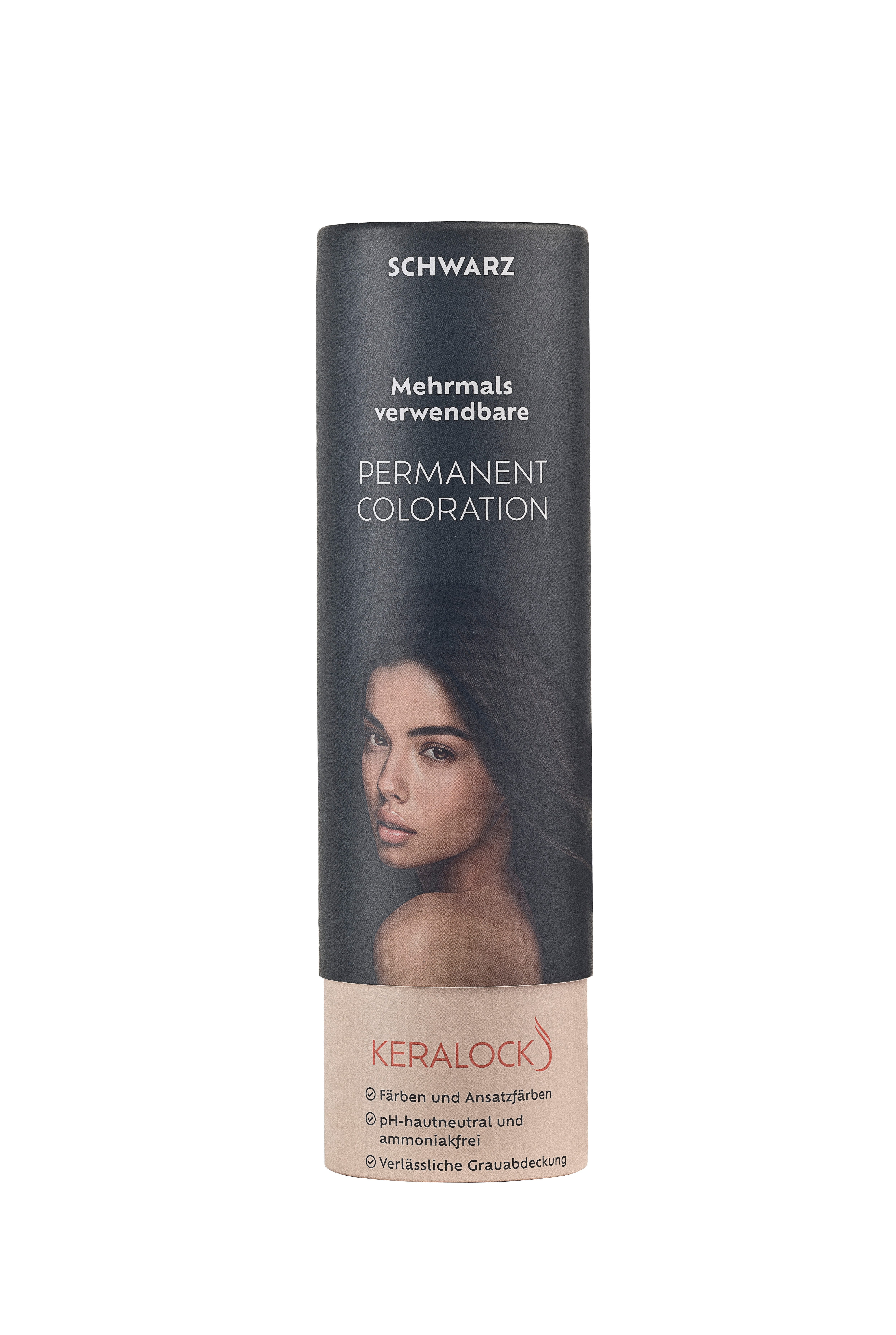 Keralock Haarfarbe Mehrmals Verwendbare Haarfarbe - Ammoniakfrei und pH-hautneutral