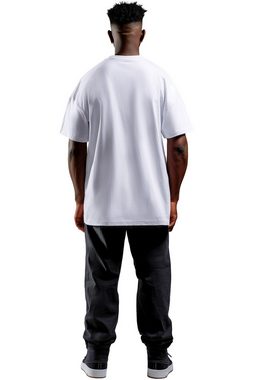 Reichstadt Oversize-Shirt Casual T-shirt 22RS033 White M mit Stitching auf der Brust