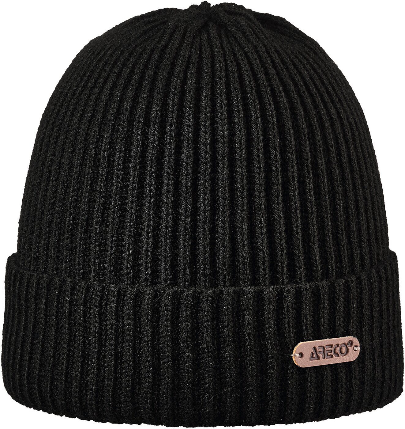 Strickmütze Beanie 100 schwarz