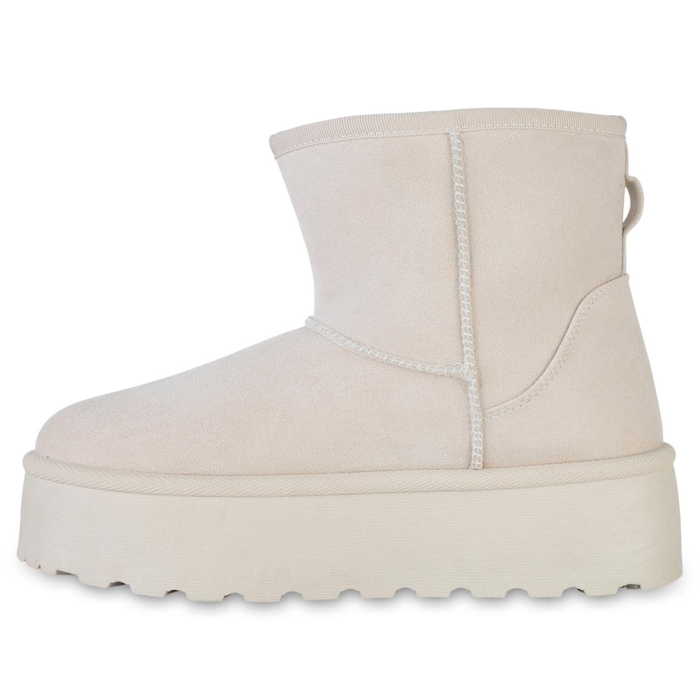 VAN HILL 841454 Winterstiefelette Damen Warm Gefütterte Winter Boots Bequem günstig online kaufen