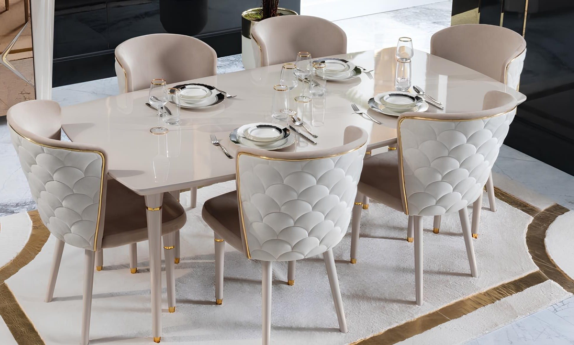 Xlmoebel Esstisch Moderner Holztisch im italienischen Design für das Esszimmer, Made in Europa