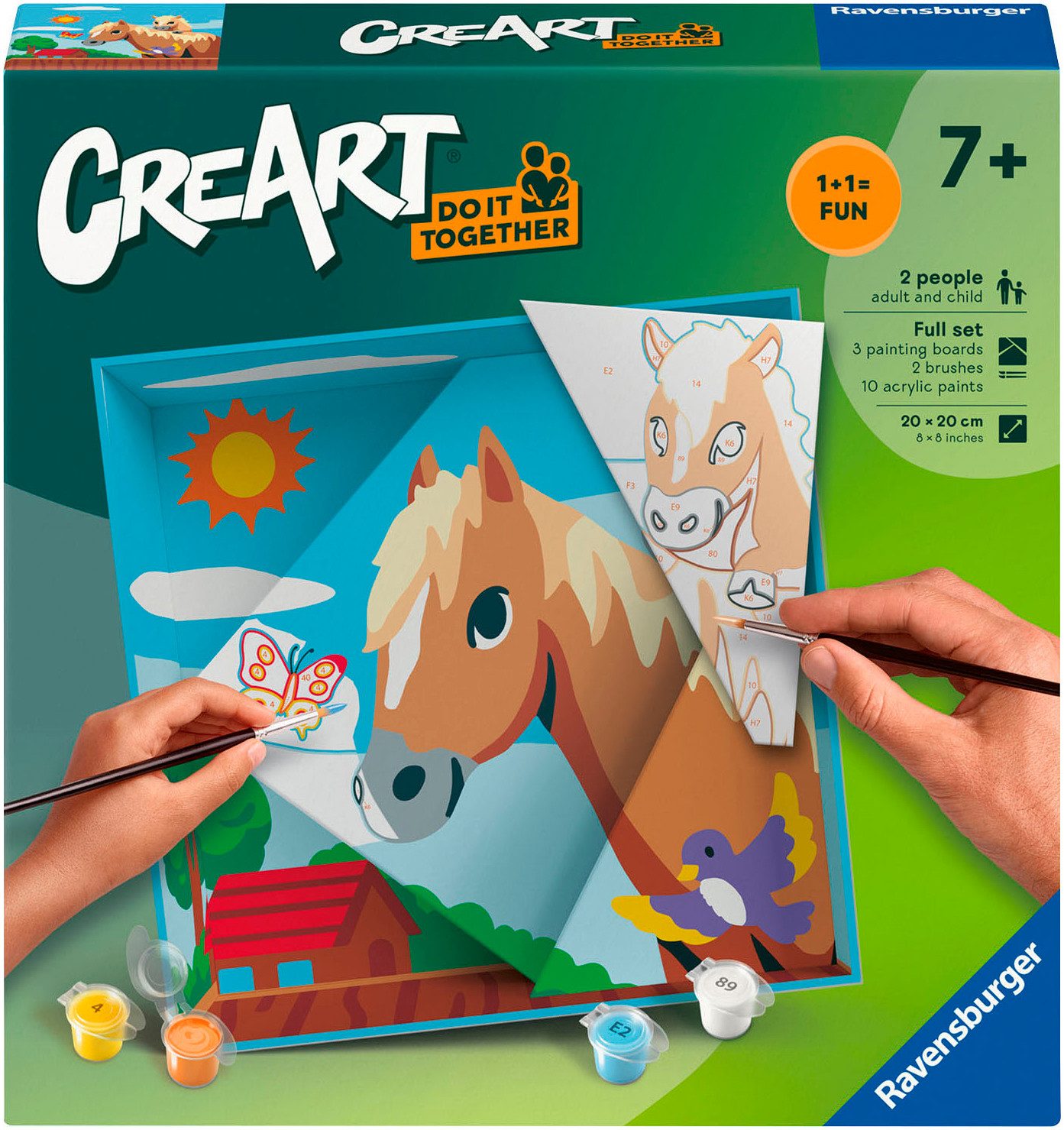 Ravensburger Malen nach Zahlen CreArt, Do it together, Pferde, Made in Europe