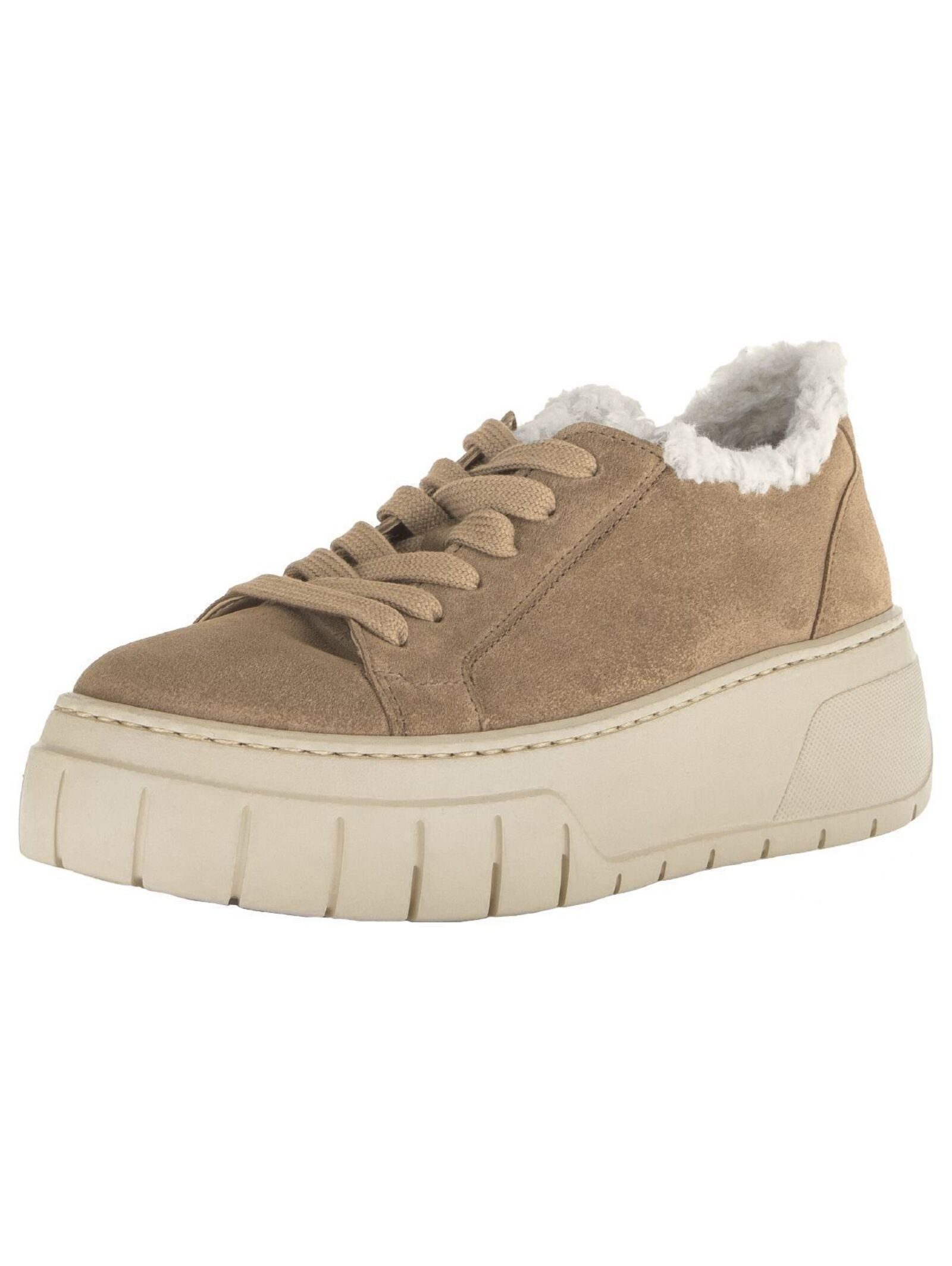 Sneaker Veloursleder/Textil Plateausneaker