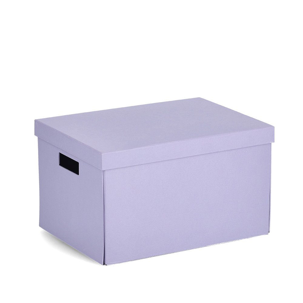 25 cm flieder, Aufbewahrungsbox, recycelt. Present x Zeller Aufbewahrungskorb Karton, 20 x ca. 35