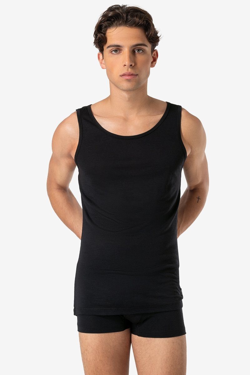 SUPER.NATURAL Tanktop für Herren aus Merino M SIERRA140 TANK vielseitig, zum Sport & Alltag